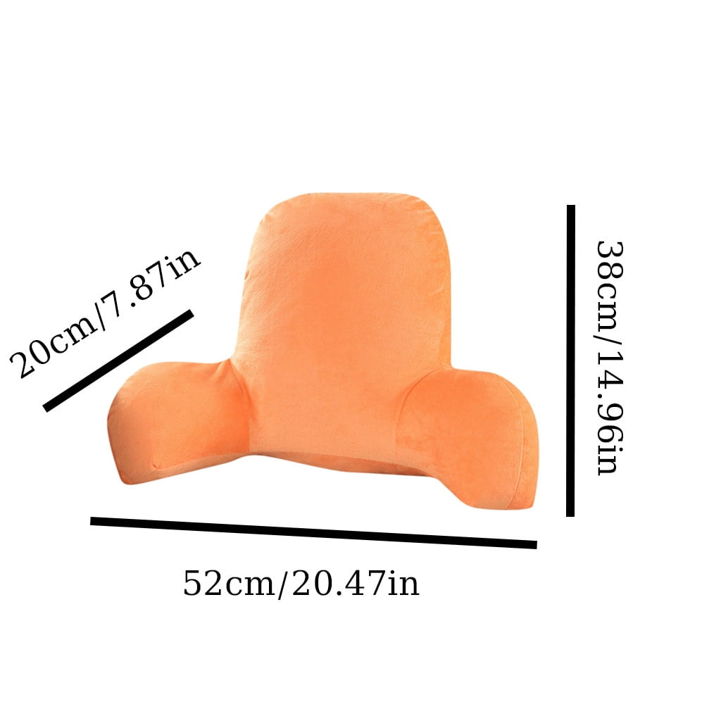Ergonomic Memory Foam Backrest Pillow with Arms, Back Rest for Bed Sitting, Plush Big Backrest Lumbar Support Chair Cushion, Foam ... - Hotel Quality Plush Sleeping Pillows Detail