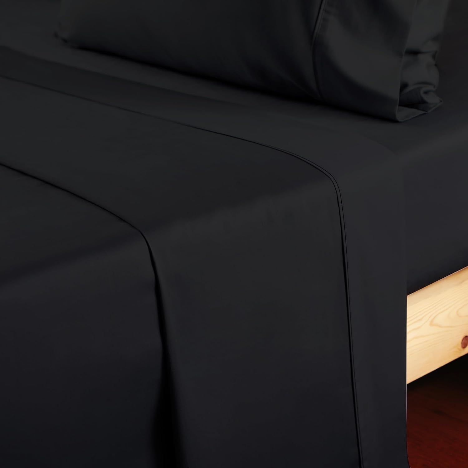 Wrinkle-Resistant Sheet Only, 600 Thread Count 100% Egyptian Top Sheet 1Pcs, Cool & Breathable Bed Sheets Wrinkle, Fade, Stain Resistan... - Breathable Egyptian Cotton Flat & Fitted Sheets Detail