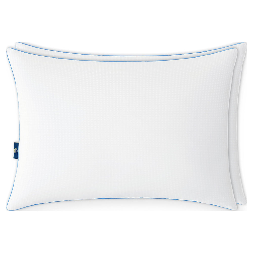Decorative Plump Cool Nites Bed Pillow, Standard/Queen, 2 Pack - Ergonomic Memory Foam Pillow for Neck Pain Support Detail