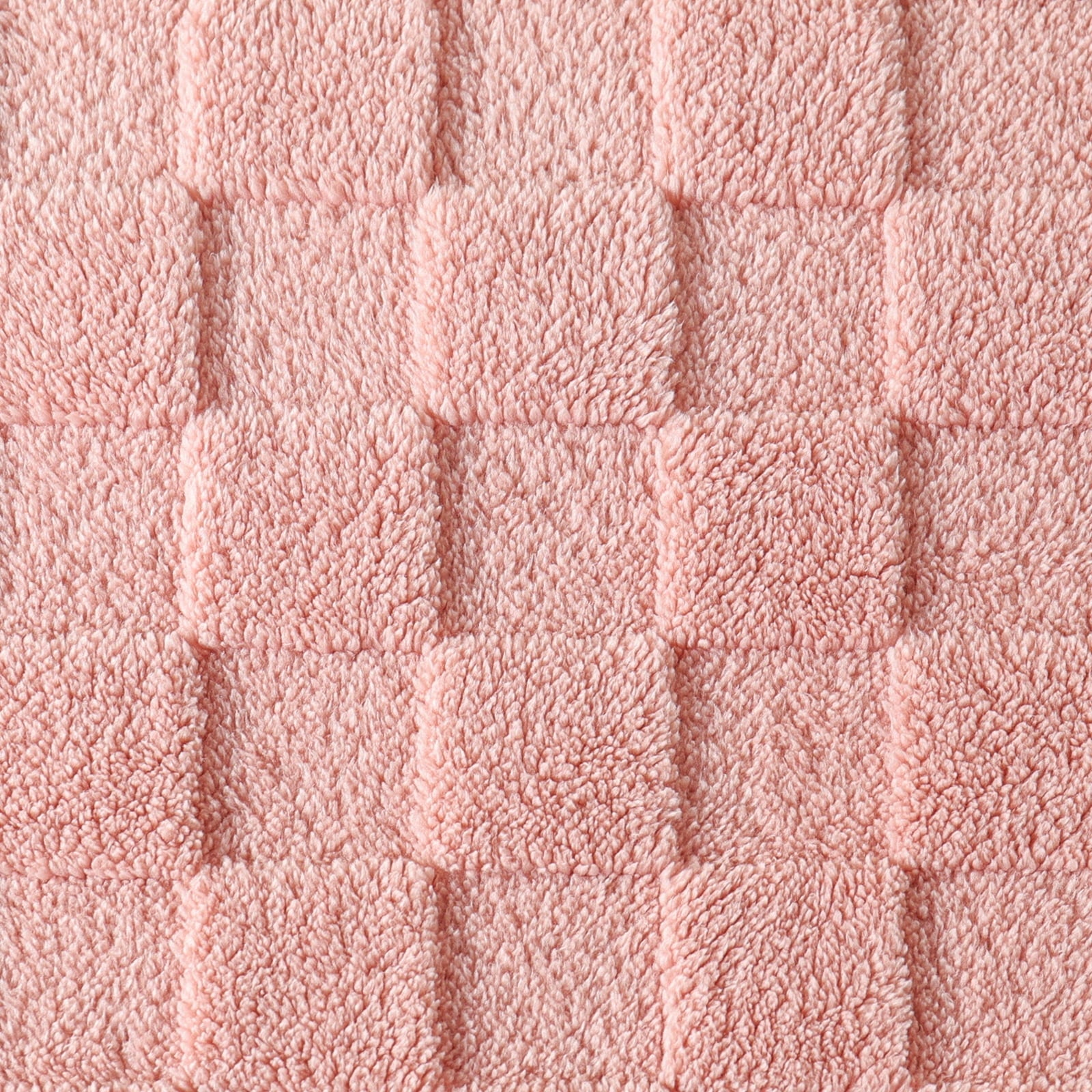 Cozy Fleece Fleece Throw Blanket for Couch, Super Soft Warm Lightweight Checkered Pattern Blanket for All Seasons, Pink, 50"x60" - Cozy Fleece Throw Blanket for Couch & Bed Detail