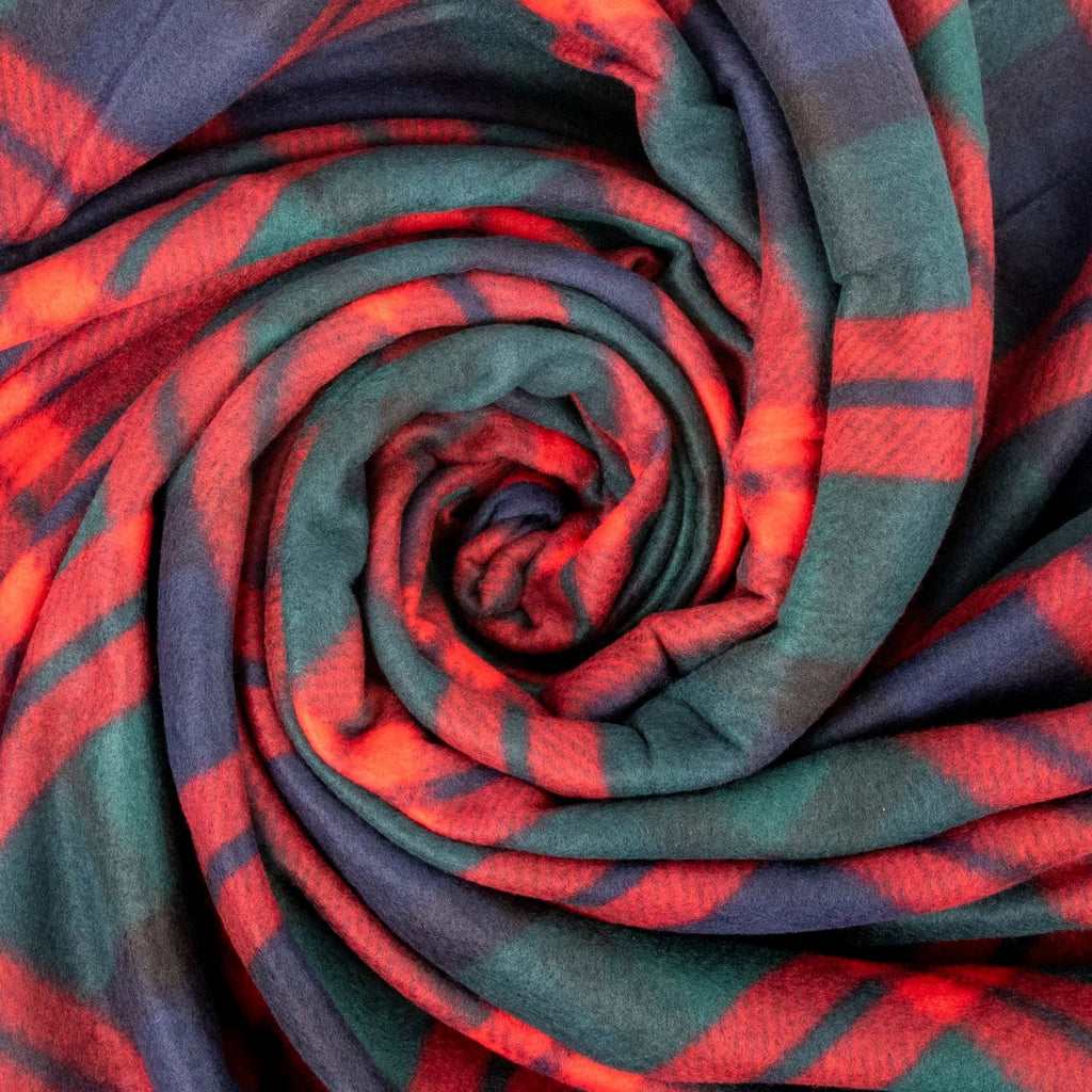 Reversible Sherpa Single Plaid Color 60"L x 50"W Fleece Throw Blanket for Fall, Winter, Spring, Summer, Men, Women, Children & Pets in ... - Luxury Knitted Decorative Throw Blanket with Fringes Detail