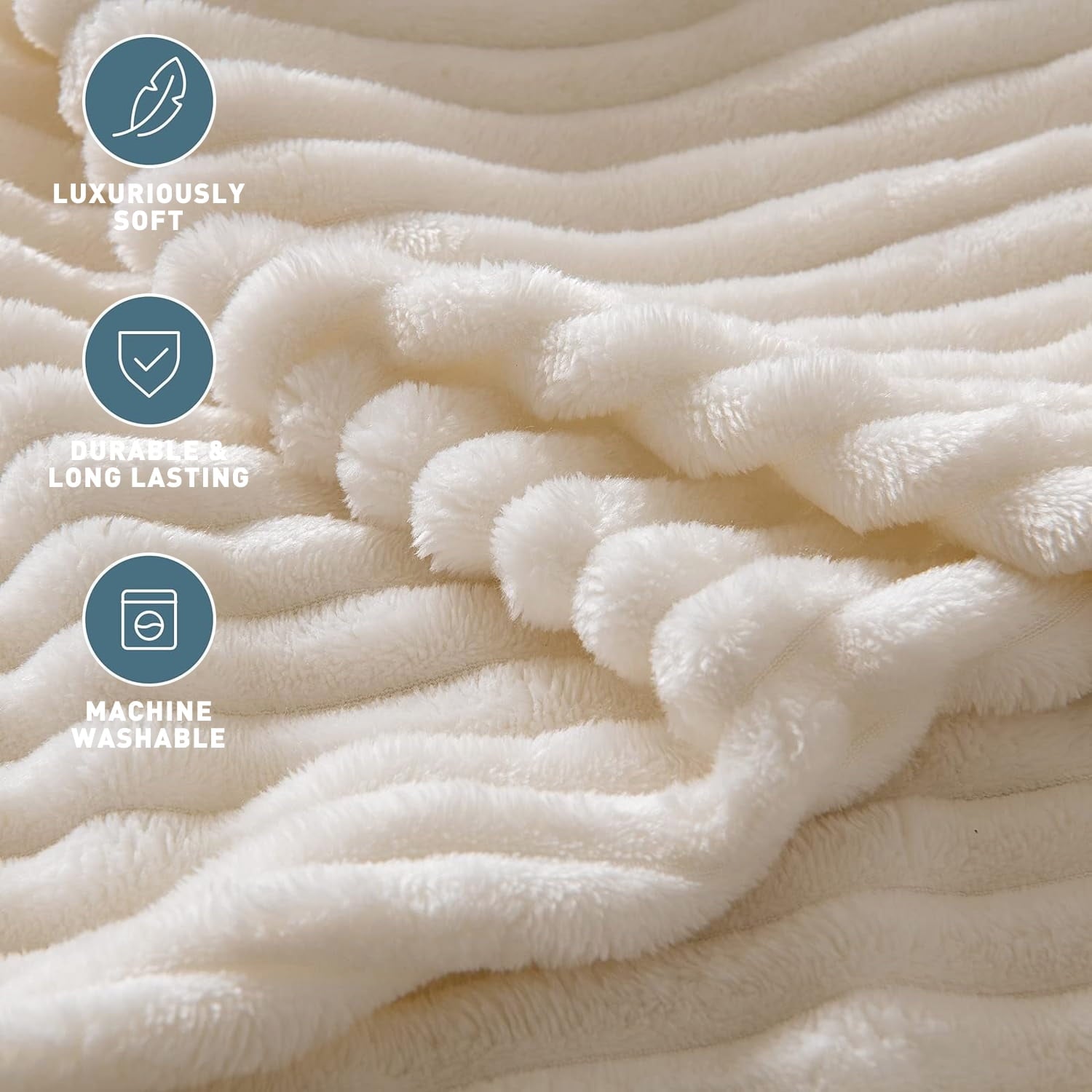 Cozy Fleece Extra Soft with Strip, Plush Fuzzy Cozy Bed s and s for Couch,Bed,Sofa,Lightweight and Versatile s for Office Bedroom... - Luxury Knitted Decorative Throw Blanket with Fringes Detail