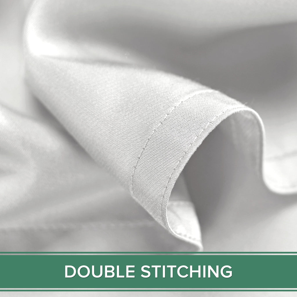 Ultra-Soft Sheets King Size Bed Sheet 4 Piece Set, Genuine 100% Organic Bamboo Viscose, Luxuriously Soft & Cooling, Double Stitc... - Cooling Hotel Quality Bedding Sheets and Pillowcases Detail