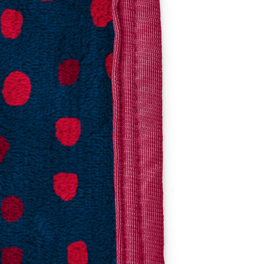 Super Soft Flannel Strawberry Shortcake Berry Meadows 46" x 60" Coral Fleece Throw Blanket, Kids, Polyester, Navy - Luxury Knitted Decorative Throw Blanket with Fringes Detail