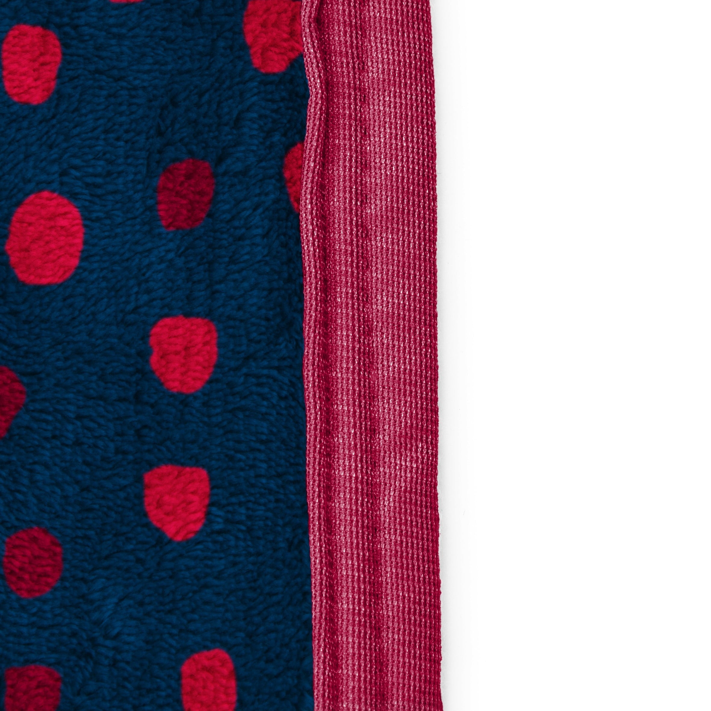 Super Soft Flannel Strawberry Shortcake Berry Meadows 46" x 60" Coral Fleece Throw Blanket, Kids, Polyester, Navy - Luxury Knitted Decorative Throw Blanket with Fringes Detail