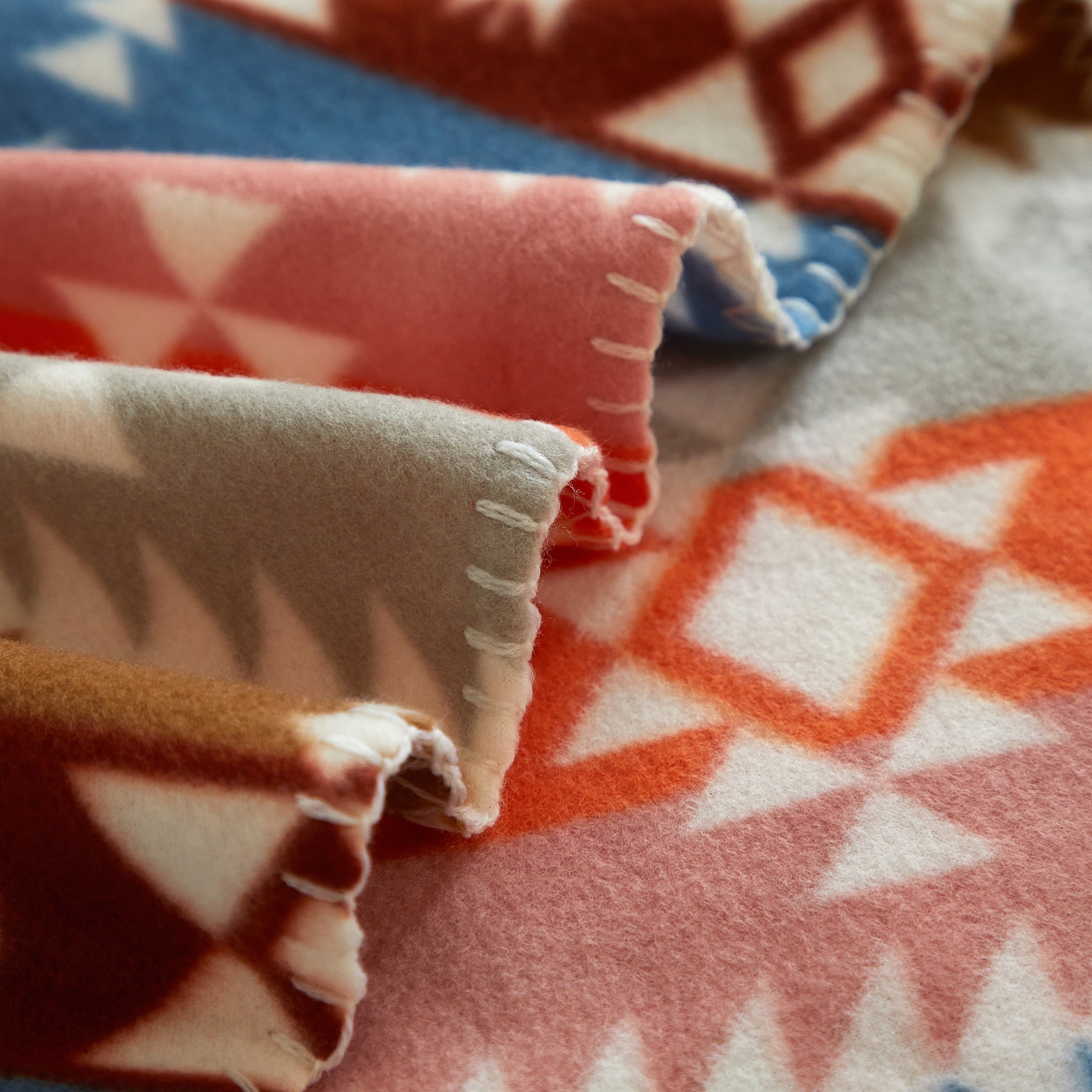 Lightweight Warm Stripe Fleece Throw - Lightweight Plush Warm Blanket for All Seasons Detail