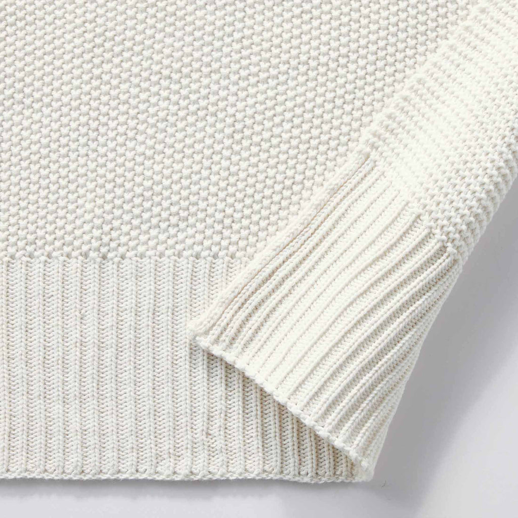 Cozy Fleece Chunky Knit Papyrus Throw, Cotton-Blend, 50"x60", 2.3 lb, All Ages - Lightweight Plush Warm Blanket for All Seasons Detail