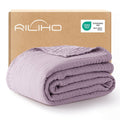 Lightweight Warm 100% Cotton Muslin Blanket Large 50" x 70", 6 Layers Lightweight and Breathable Throw Blankets for Couch, Soft Coolin... - Cozy Fleece Throw Blanket for Couch & Bed - Default Title