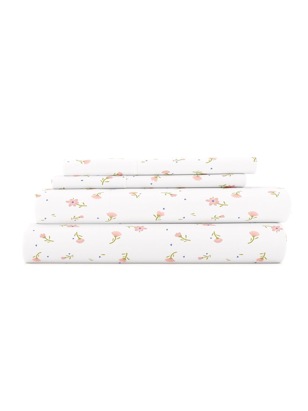 Ultra-Soft Ultra Soft & Breathable Wrinkle Free Bed Sheets Set - Floral Pink Farmhouse Patterned for Twin Size Bedding - Premium Ultra-Soft Pillowcase Pair for Sleeping Detail
