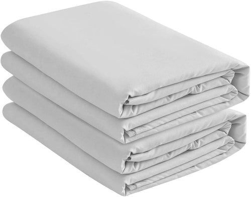 Cooling Sateen 2 Pack Fitted Hospital Bed Sheets with Elastic All Around for a Double Brushed Ultra Soft Breathable 100% Microfiber ... - Cooling Hotel Quality Bedding Sheets and Pillowcases - Default Title