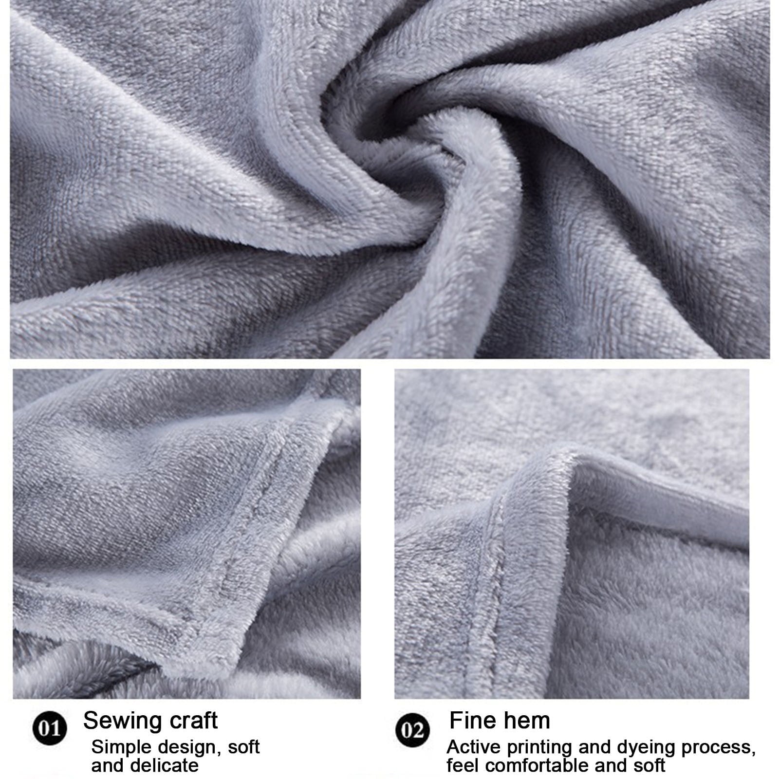 Super Soft Flannel Under $5 Flannel Blanket 27.56X39.37 Inches Blanket Soft Cozy Throw Blanket for Couch, Bed, Household Blanket for All... - Luxury Knitted Decorative Throw Blanket with Fringes Detail