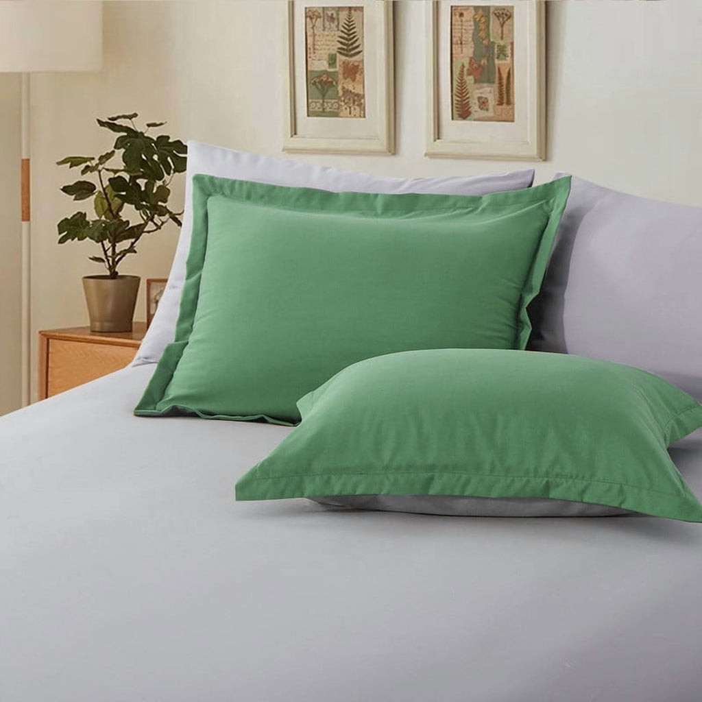 All-Season Grass Green/Grey Queen Size Comforter Set,3-Pieces Reversible Comforter Set Soft and Lightweight,All Season Down Alte... - Cloud-Like Soft Lightweight Bed Comforter Detail