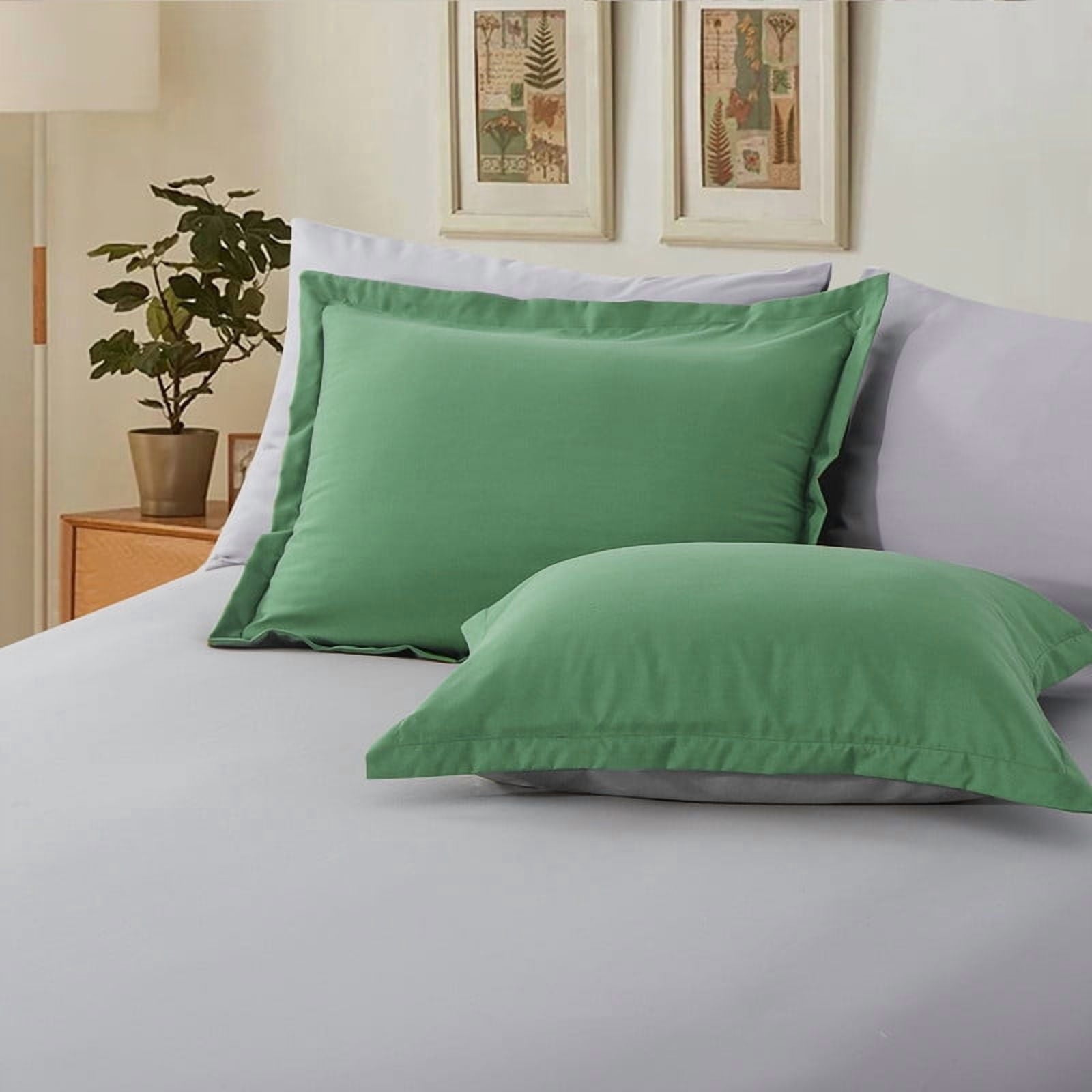 All-Season Grass Green/Grey Queen Size Comforter Set,3-Pieces Reversible Comforter Set Soft and Lightweight,All Season Down Alte... - Cloud-Like Soft Lightweight Bed Comforter Detail