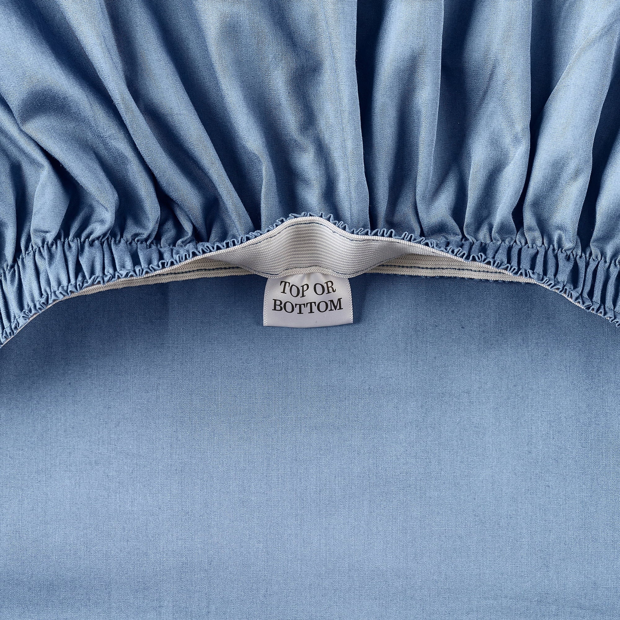 Breathable Luxury Cool & Crisp 3-Piece 300 Thread Count Blue Water Cotton Percale Sheet Set, Twin - Luxury Bed Sheet Set with Deep Pockets Detail