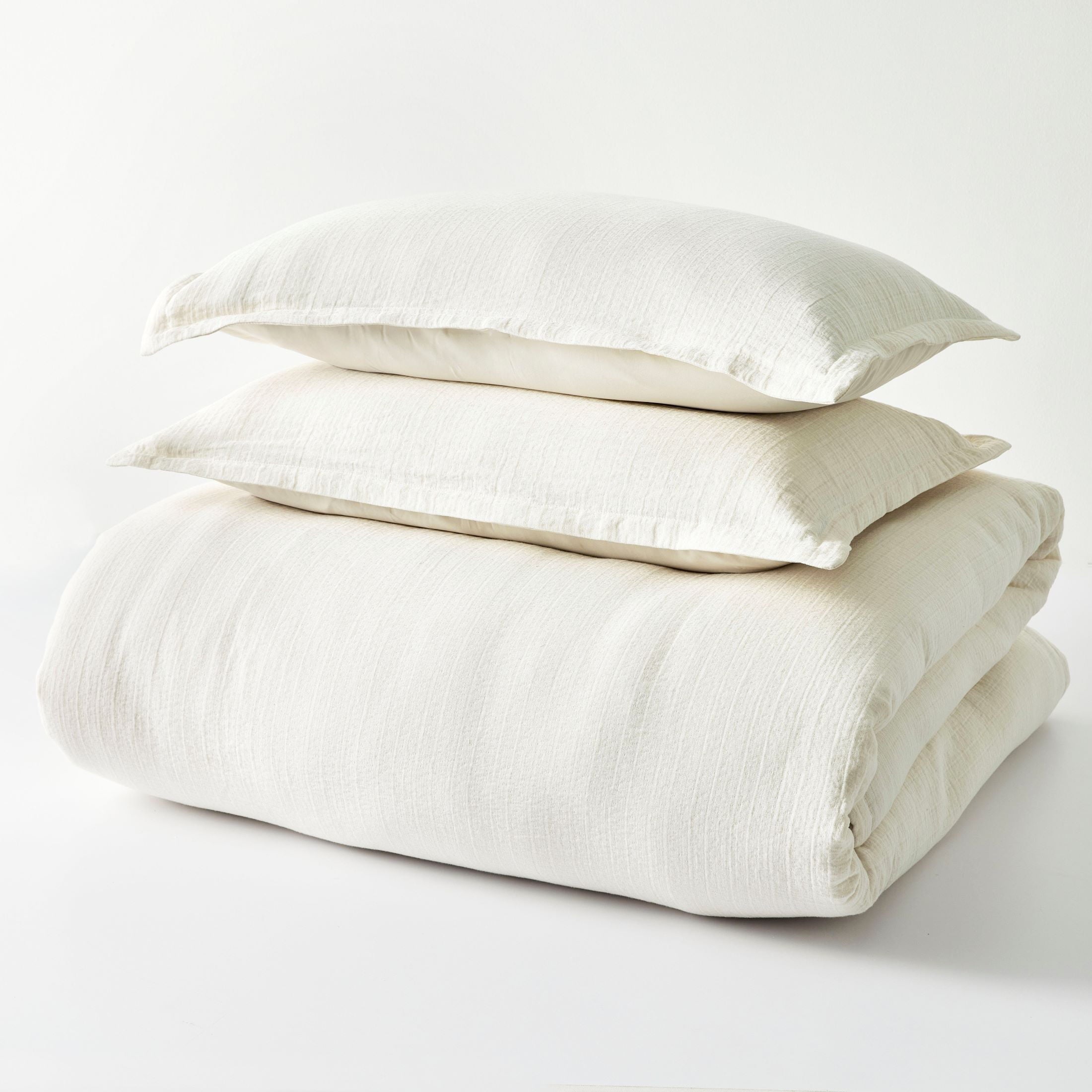 Hypoallergenic Cloud 3-Piece Cream Gauze Comforter Set, Adult Full/Queen - Hypoallergenic Ultra-Fluffy Quilt for Winter Detail