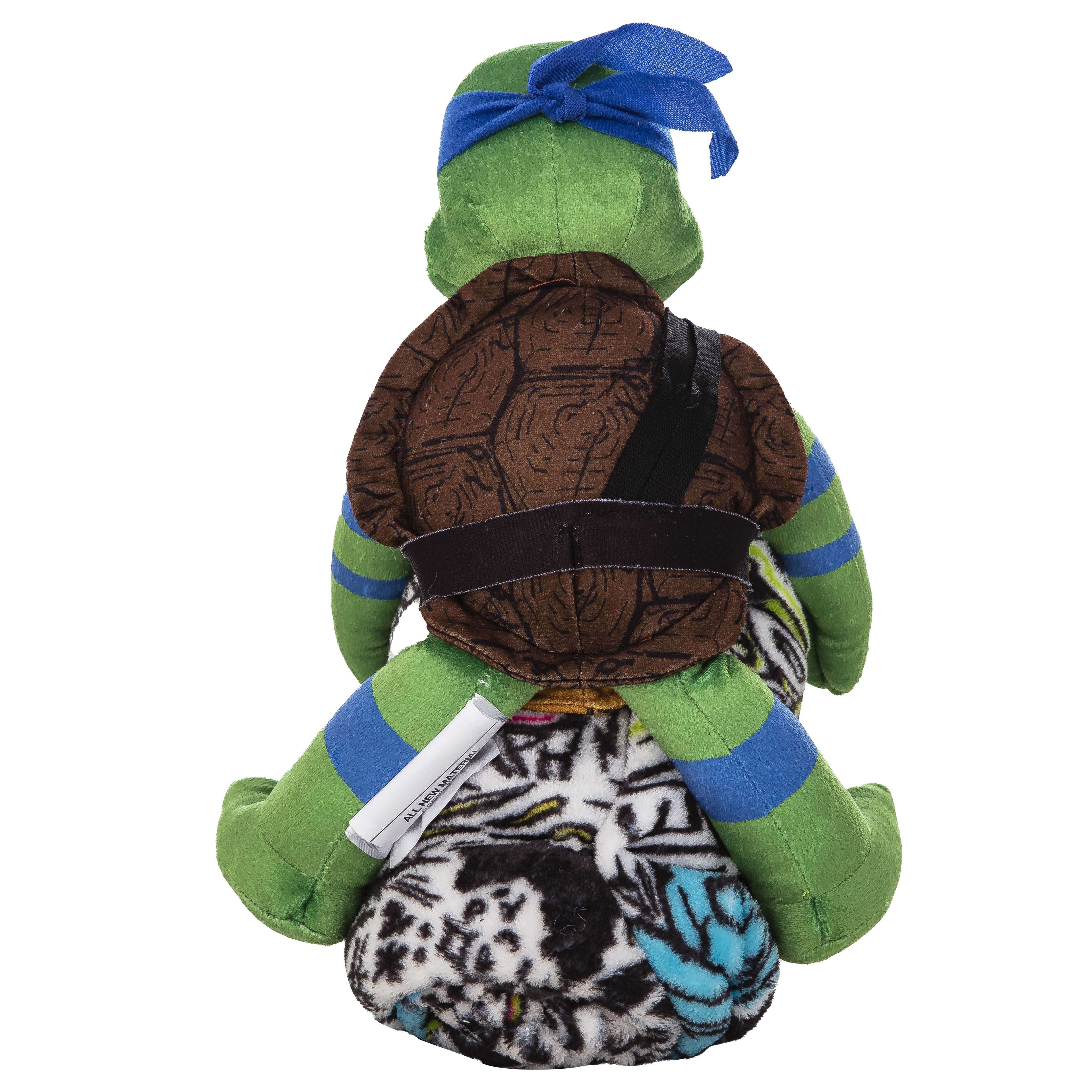 Cozy Fleece Teenage Mutant Tutles Sketched Out Kids Silk Touch Throw Blanket with Plush Hugger – Ultra Soft Plush Character Pillo... - Cozy Fleece Throw Blanket for Couch & Bed Detail