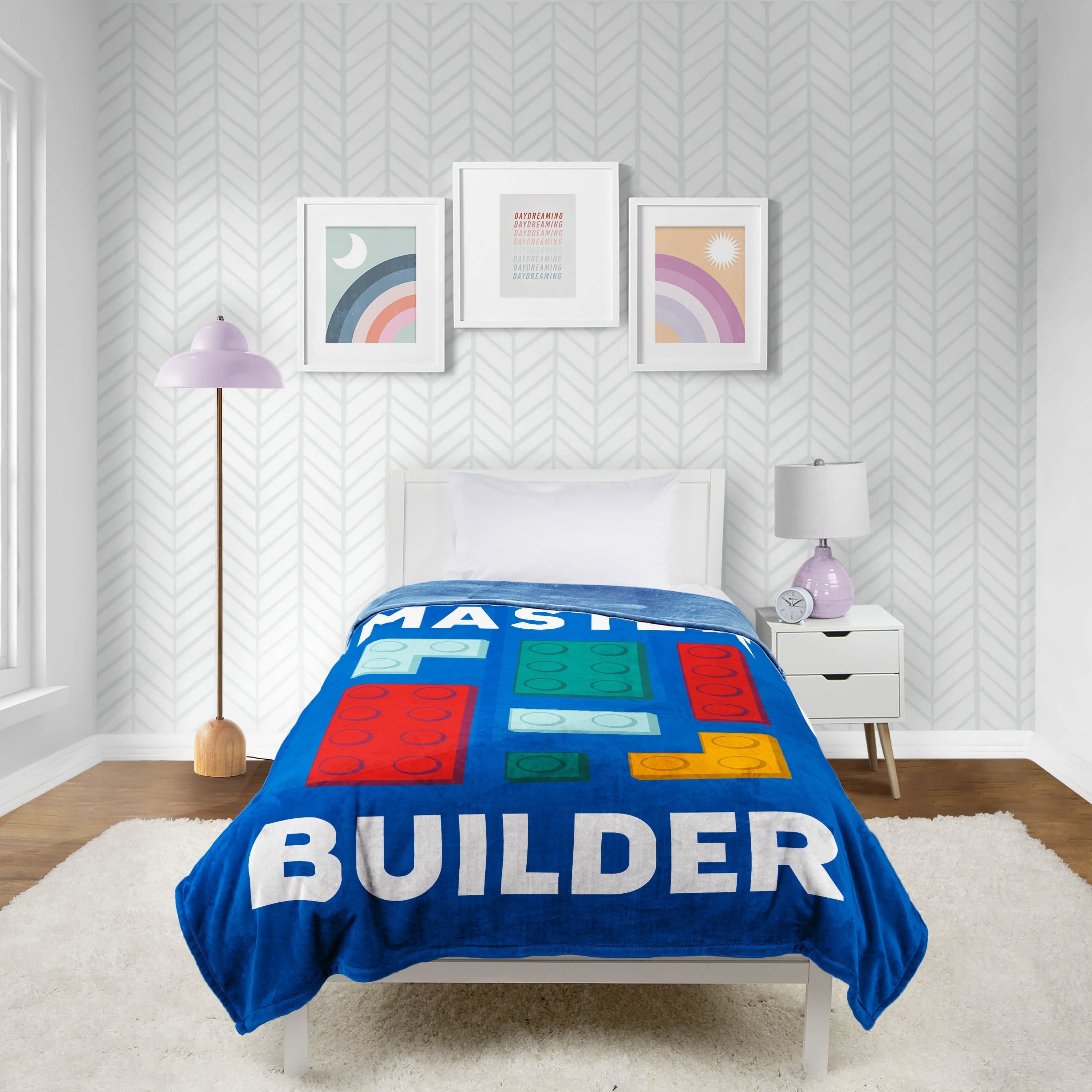 Cozy Fleece Master Builder Kids Blue Silk Touch Throw Blanket 62" x 90" Ultra-Soft and Cozy - Lightweight Plush Warm Blanket for All Seasons - Default Title
