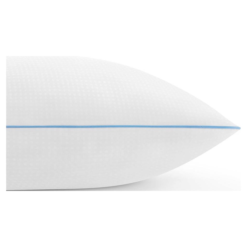 Decorative Plump Cool Nites Bed Pillow, Standard/Queen, 2 Pack - Ergonomic Memory Foam Pillow for Neck Pain Support Detail