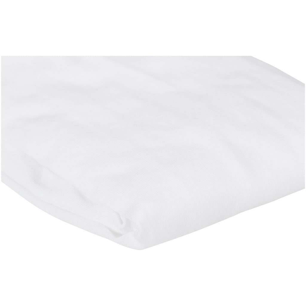 Breathable Luxury TL Care 100% Natural Breathable Cotton Jersey Knit Fitted Bassinet Sheet, White, 15" x 33", Soft Breathable, for Boys... - Premium Ultra-Soft Pillowcase Pair for Sleeping Detail