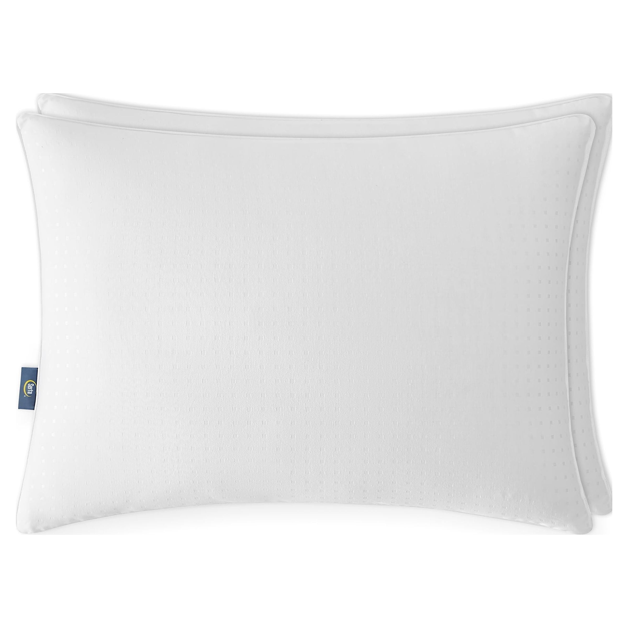 Fluffy Shredded pedic No-Go-Flat Bed Pillow, Standard/Queen, 2 Pack - Decorative Throw Pillow Cushion for Sofa & Bed Detail