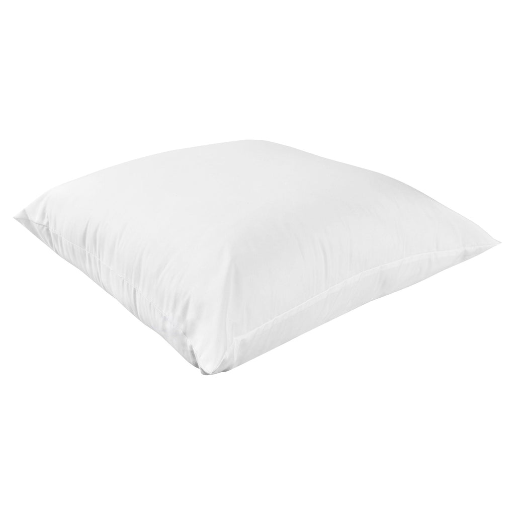 Orthopedic Support Cotton Euro Throw Pillow, 26" x 26", White- Allergy Defense Fabric - Decorative Throw Pillow Cushion for Sofa & Bed Detail