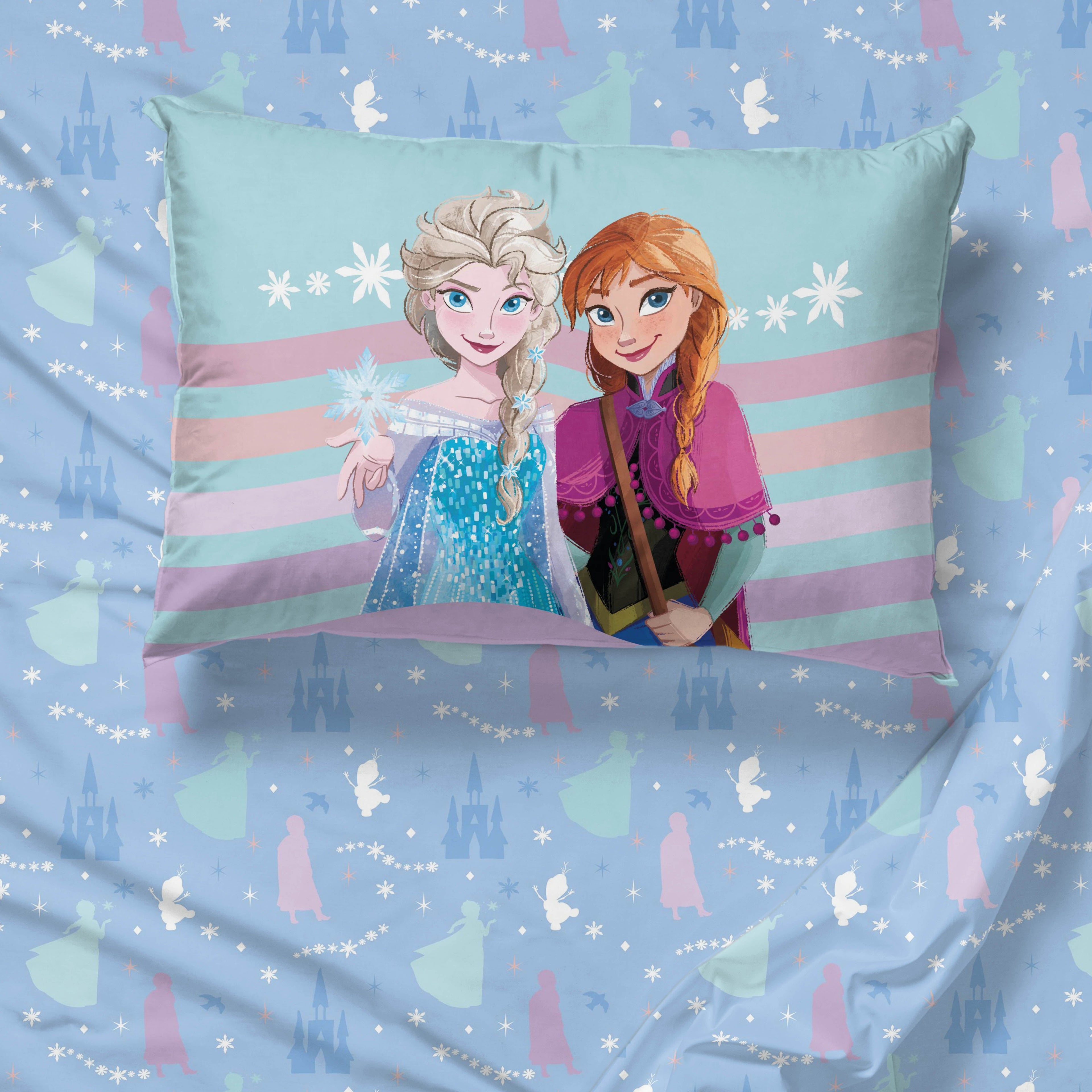 Fluffy Down Alternative The Poet Inside 5 Piece Twin Size Kids Comforter Set wth Sham - Super Soft Elsa Bed Set for Kids - Cloud-Like Soft Lightweight Bed Comforter Detail
