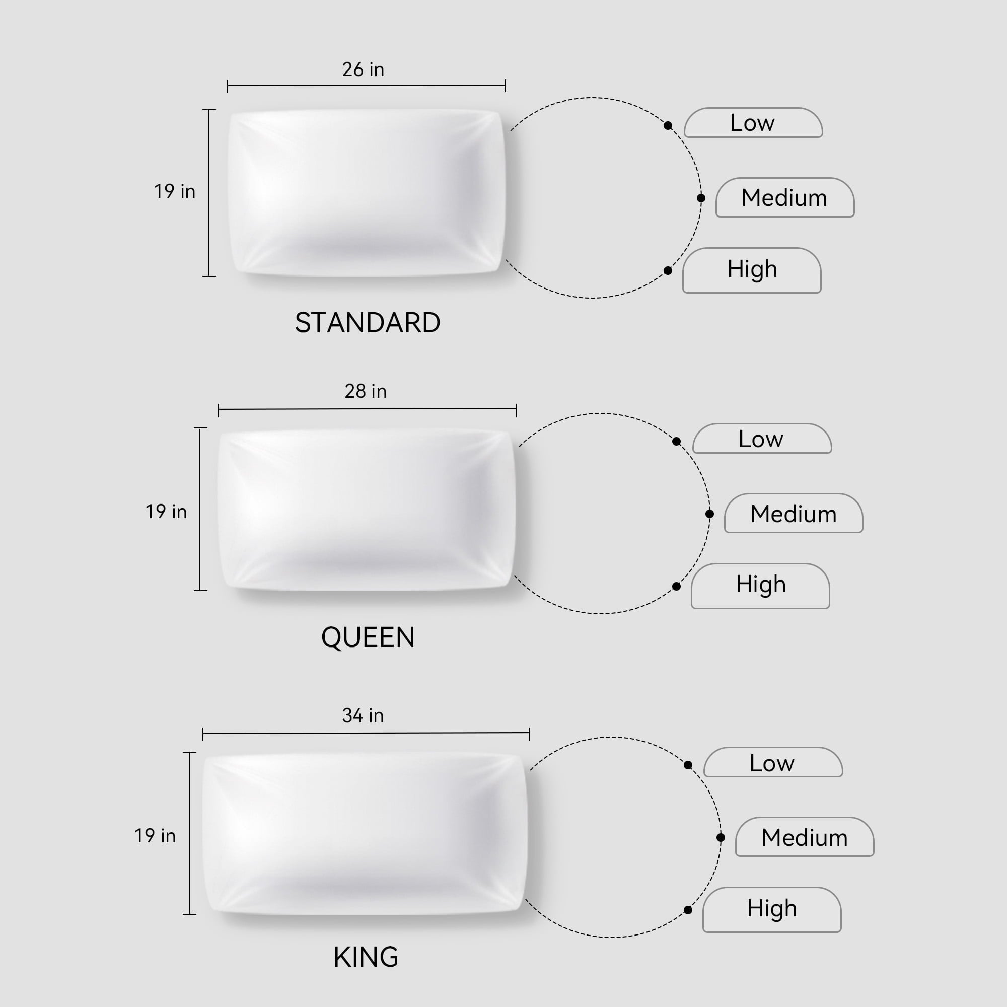 Ergonomic Memory Foam Bed Pillows for Sleeping, Queen Size Set of 2, Sandwich Mesh with Breathable Sides, Premium Medium pillows for Back, ... - Orthopedic Shredded Foam Bed Pillow Set Detail