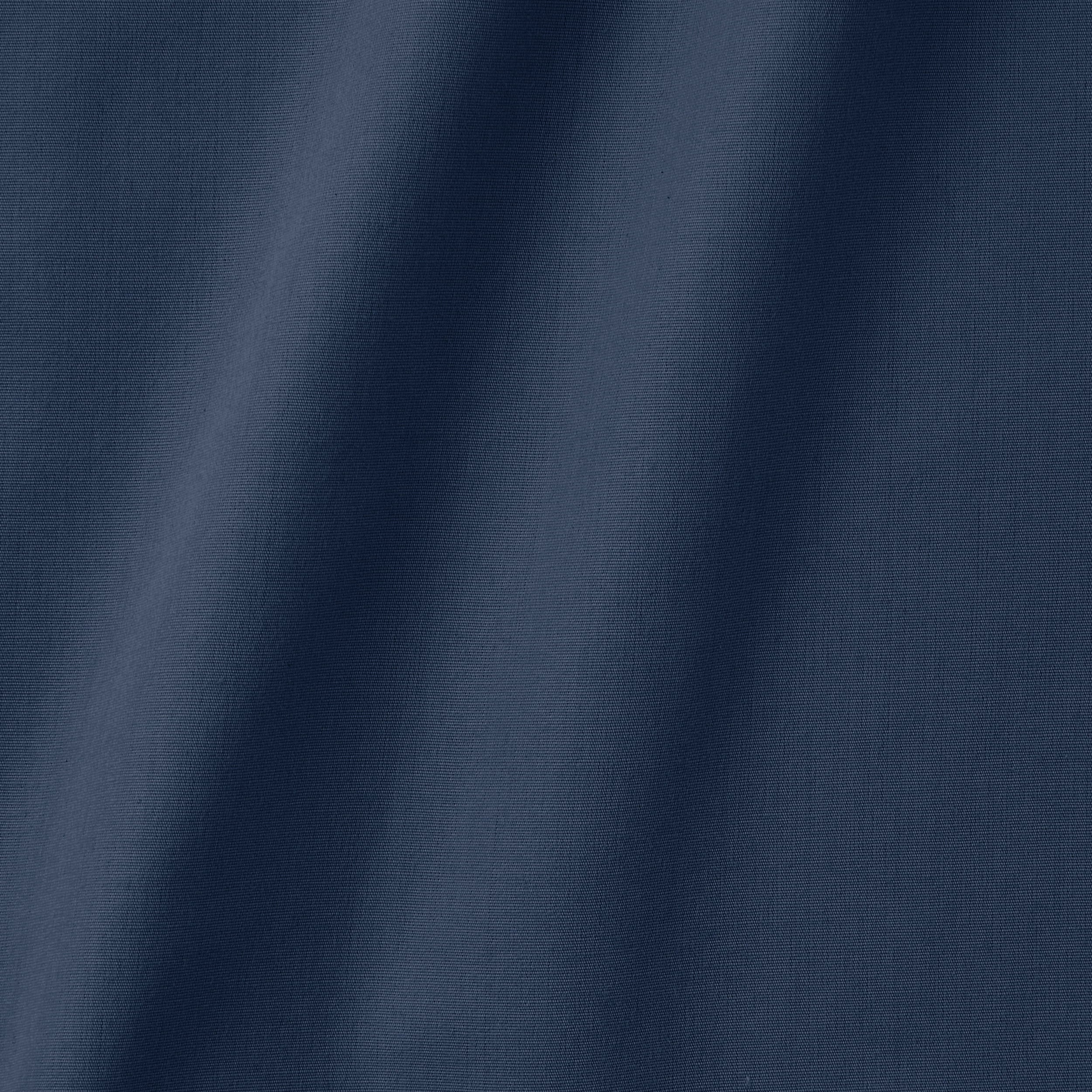 Wrinkle-Resistant 300 Thread Count Easy Care Blue Cove Cotton Blend Percale Flat Bed Sheet, King - Luxury Bed Sheet Set with Deep Pockets Detail