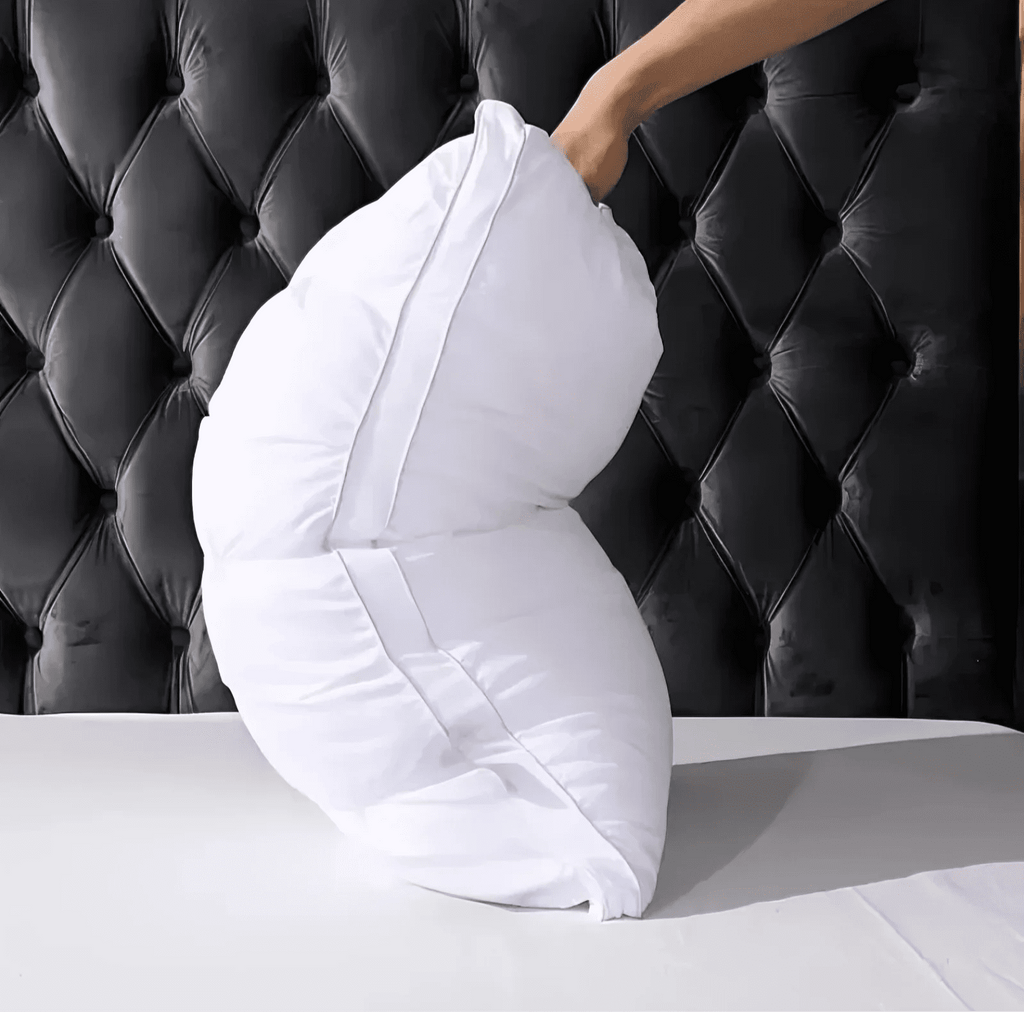 Fluffy Shredded Queen Size Bed Pillows Set of 2, Hotel Quality, Down Alternative Gusseted Bed Pillows for Side, Back, or Stomach Slee... - Orthopedic Shredded Foam Bed Pillow Set Detail