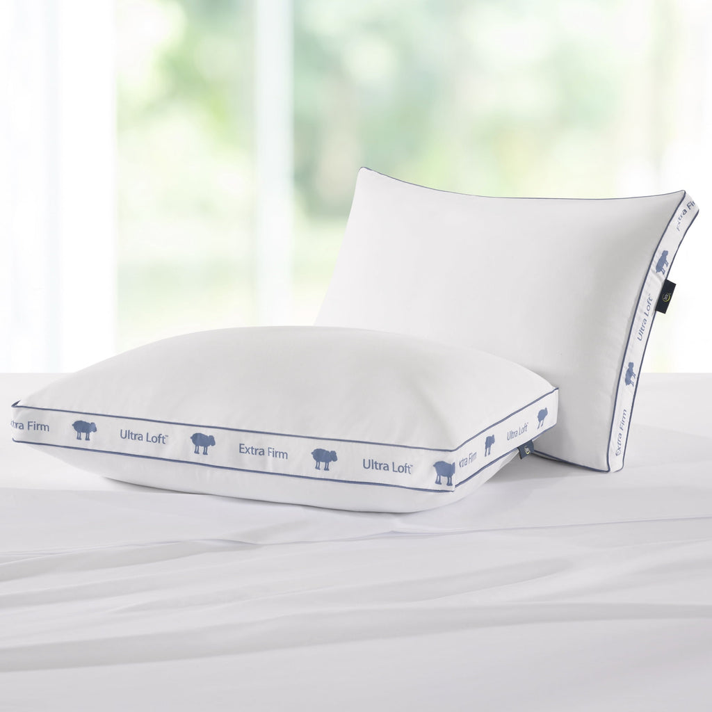 Hotel Collection Ultra Loft Standard/Queen Bed Pillow, Extra Firm Support - Decorative Throw Pillow Cushion for Sofa & Bed Detail