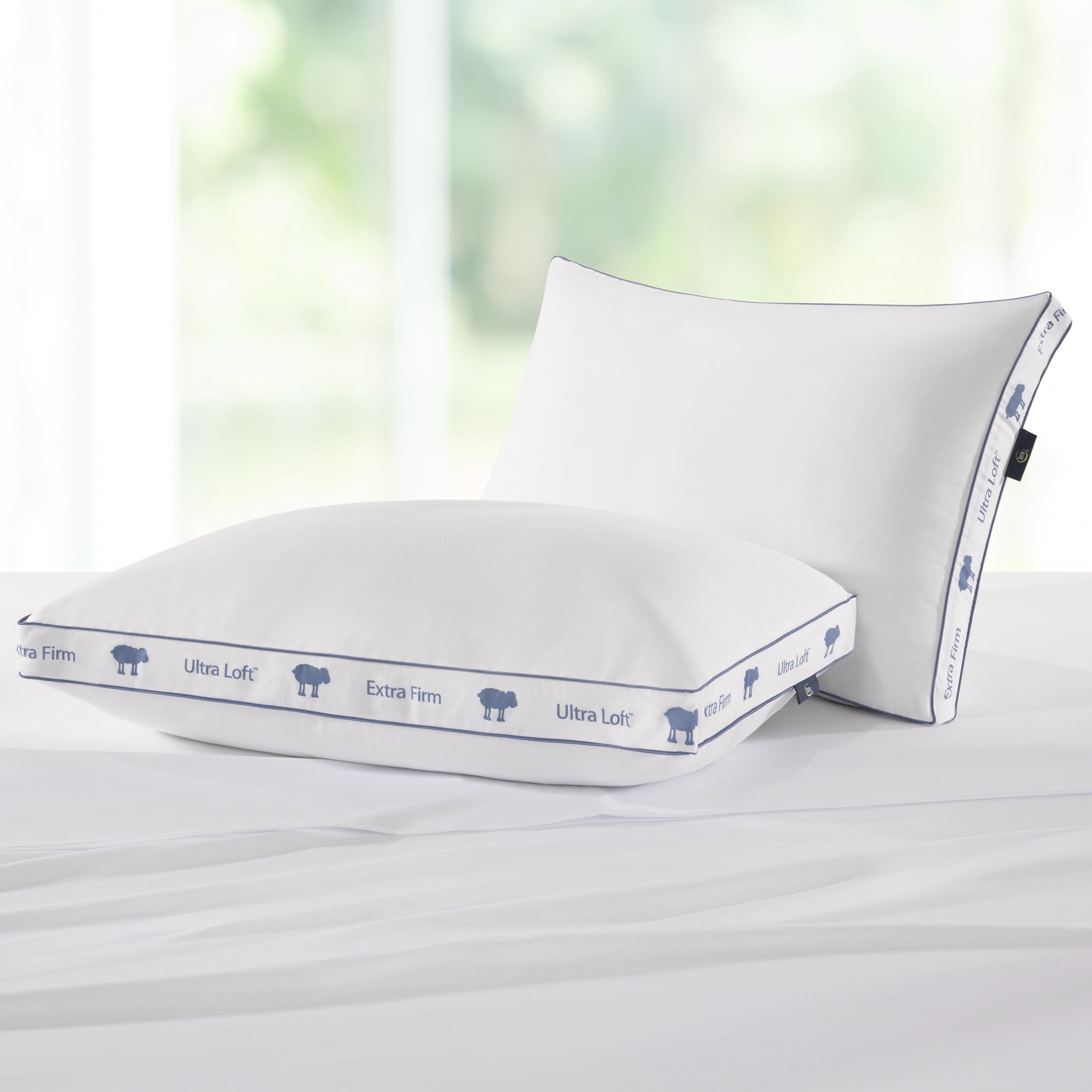 Hotel Collection Ultra Loft Standard/Queen Bed Pillow, Extra Firm Support - Decorative Throw Pillow Cushion for Sofa & Bed Detail