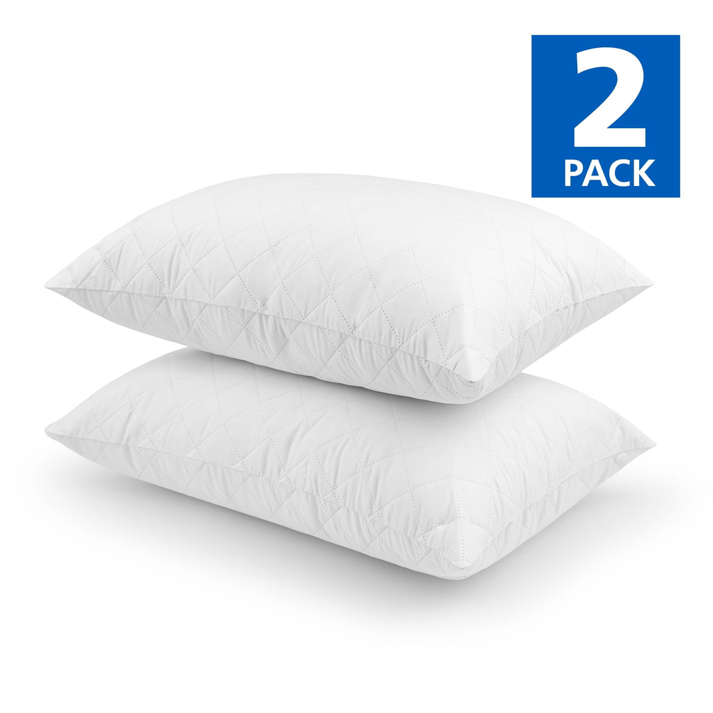 Hotel Collection Memory Foam Cluster Bed Pillow, Standard Queen, 2 Pack - Decorative Throw Pillow Cushion for Sofa & Bed Detail