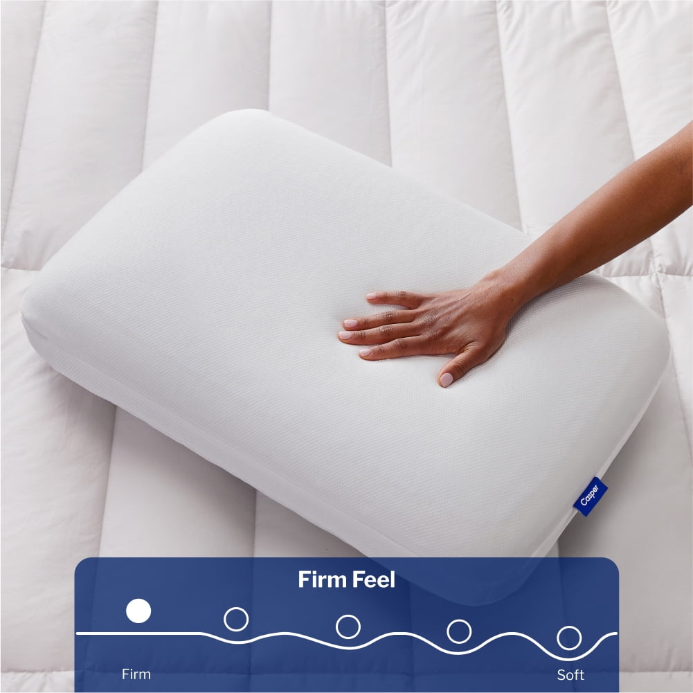 Decorative Plump Essential Cooling Foam Pillow, Standard - Ergonomic Memory Foam Pillow for Neck Pain Support Detail