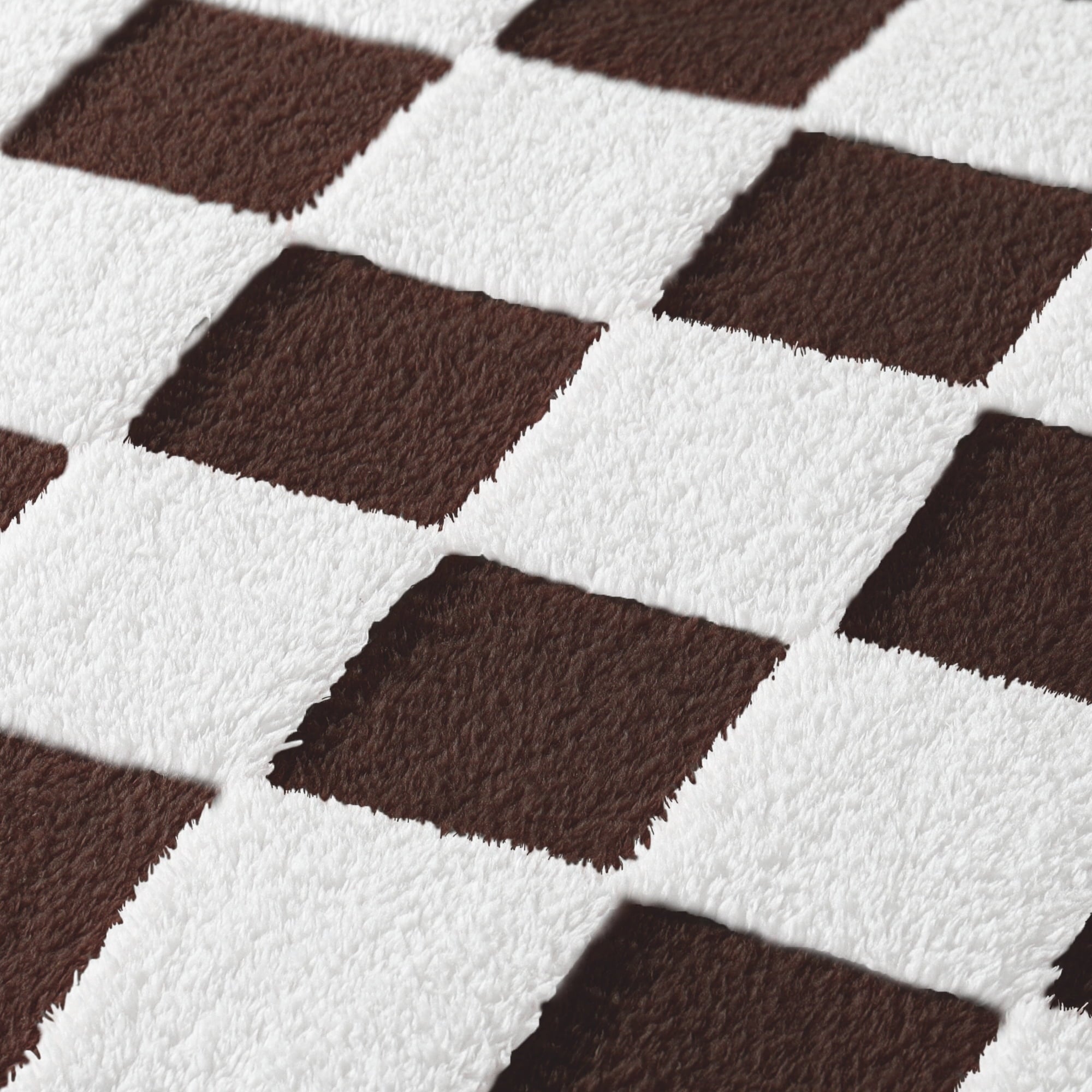 Lightweight Warm Checkered Throw Blanket, Super Soft and Warm Fluffy Fleece Blanket for Couch, Sofa, Bed, Cute Plaid Pattern, Coffee, ... - Luxury Knitted Decorative Throw Blanket with Fringes Detail