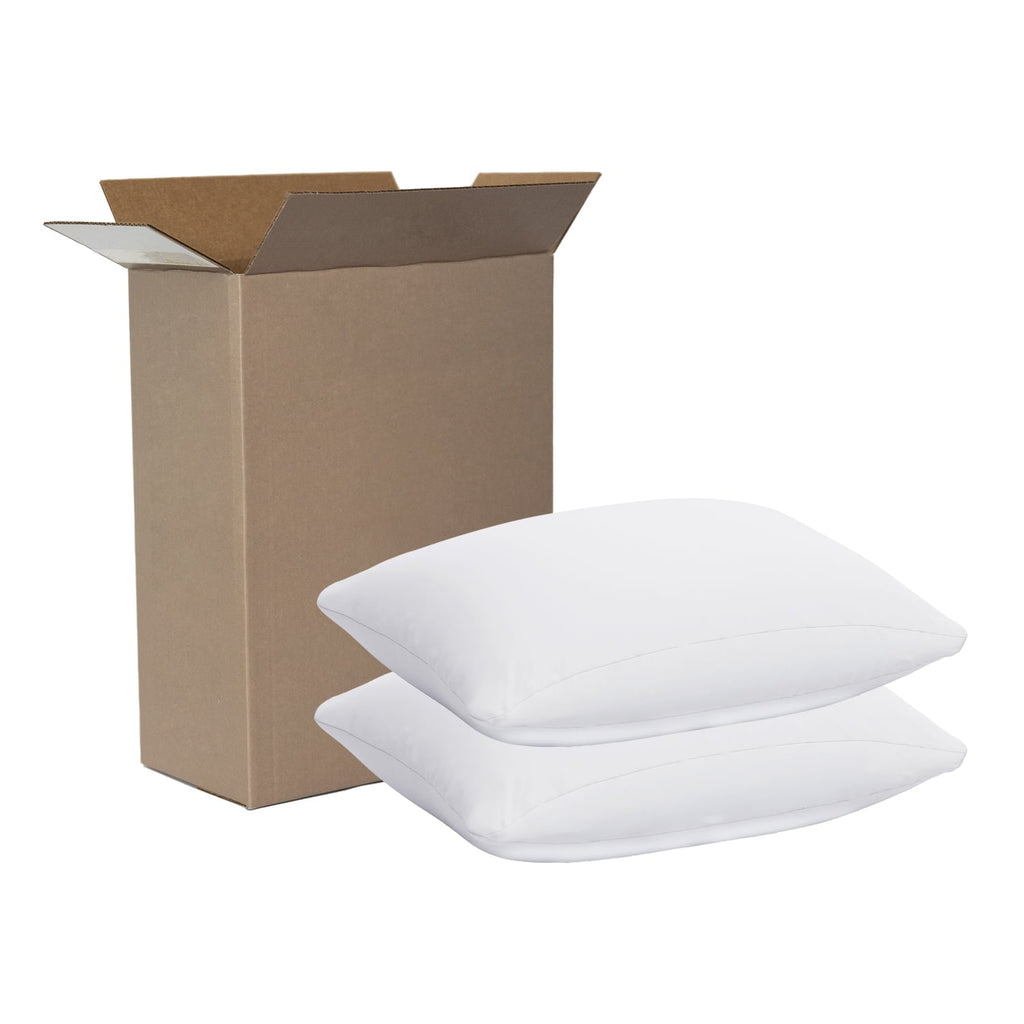 Hotel Collection Allergy Relief Bed Pillows, Standard/Queen - Firm Support, Back and Side Sleeper (2 Count) - Orthopedic Shredded Foam Bed Pillow Set Detail