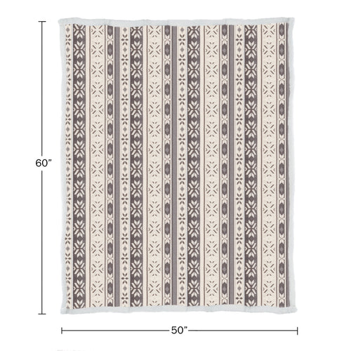 Cozy Fleece 50x60-Inch Machine Washable Fleece Blanket with Snowflakes - Lightweight Plush Warm Blanket for All Seasons Detail