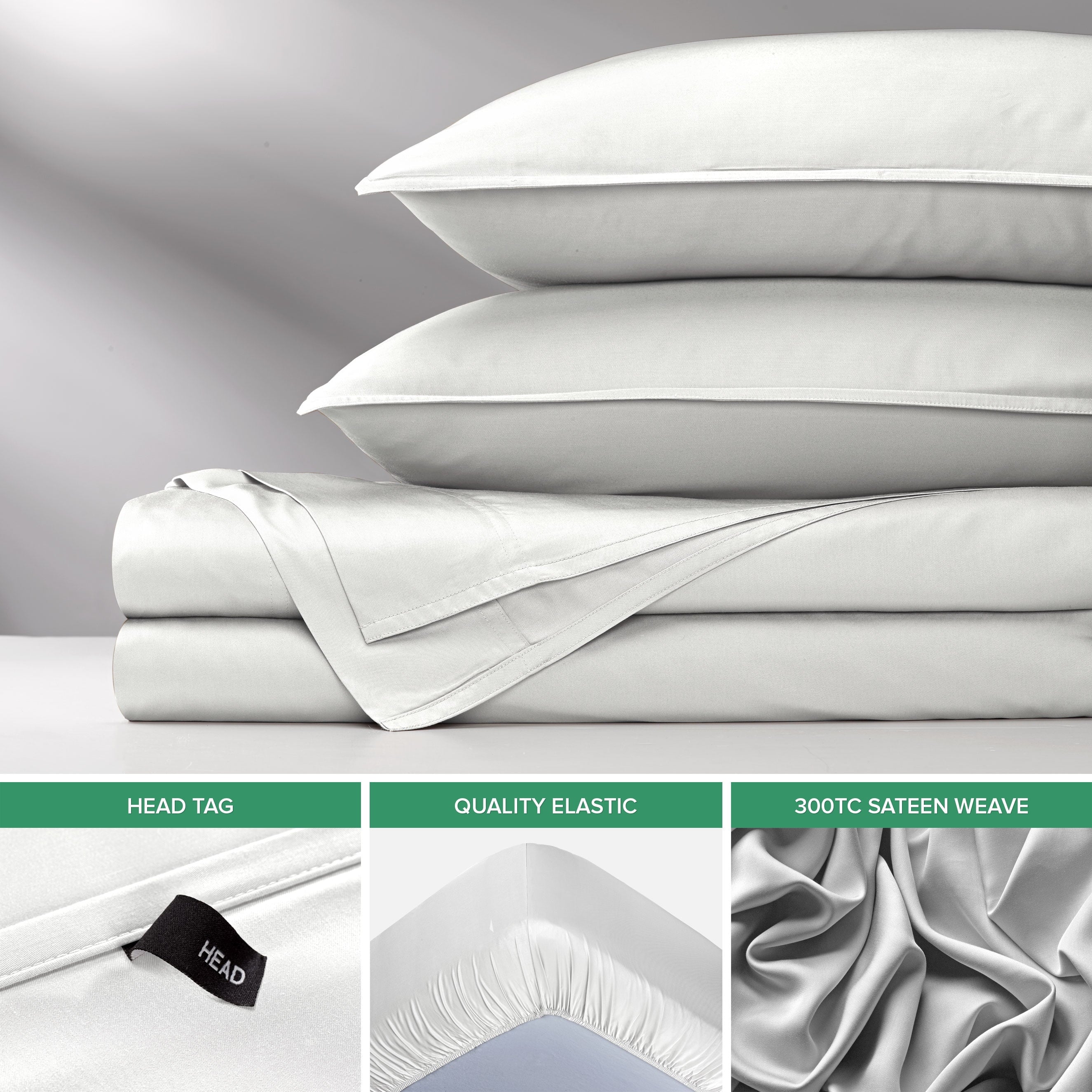 Ultra-Soft Sheets King Size Bed Sheet 4 Piece Set, Genuine 100% Organic Bamboo Viscose, Luxuriously Soft & Cooling, Double Stitc... - Cooling Hotel Quality Bedding Sheets and Pillowcases Detail