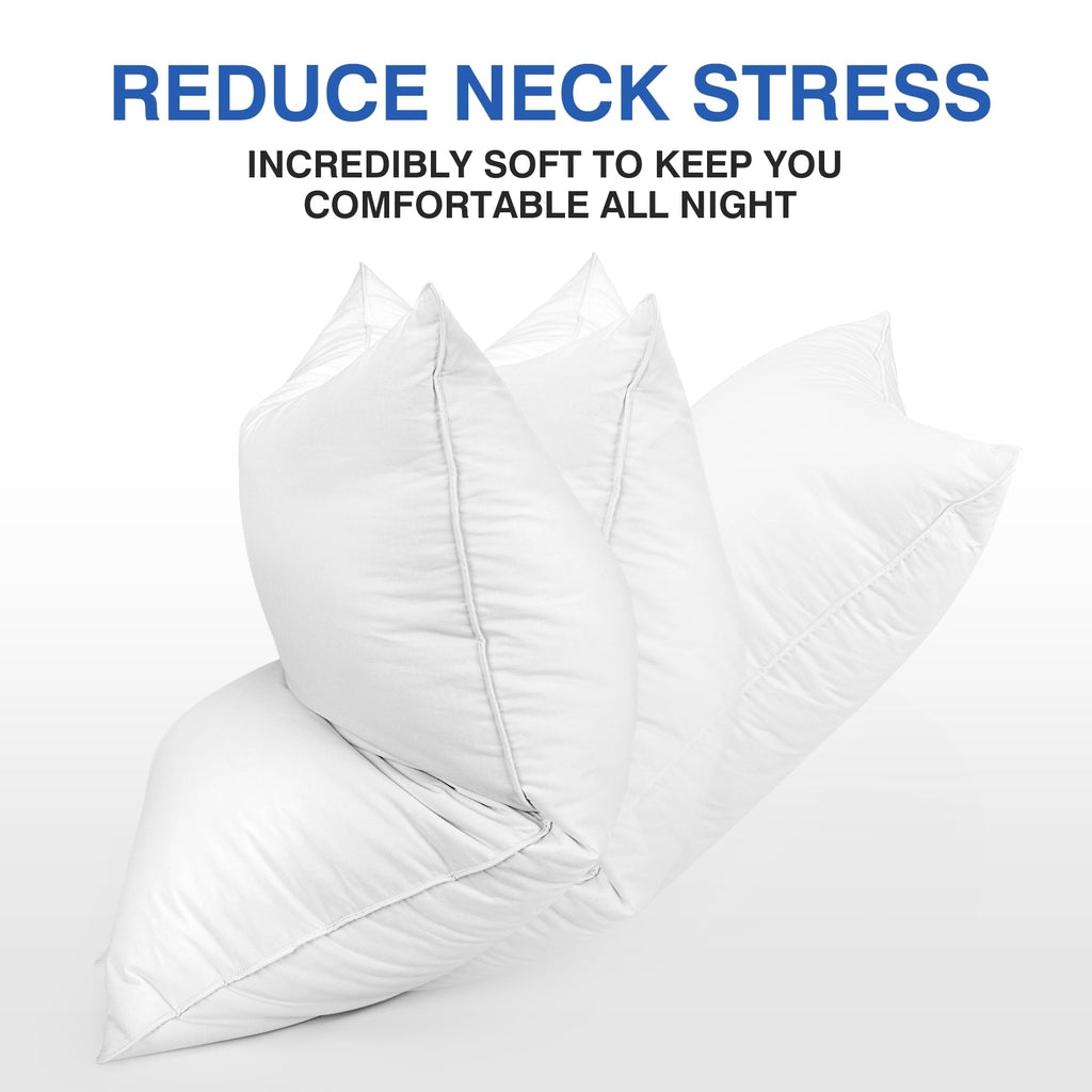 Ergonomic Memory Foam Pillows and Bed Pillows Queen Size for Sleeping,With 2 Set of Soft Cotton Cover- Pack of 2 - Orthopedic Shredded Foam Bed Pillow Set Detail