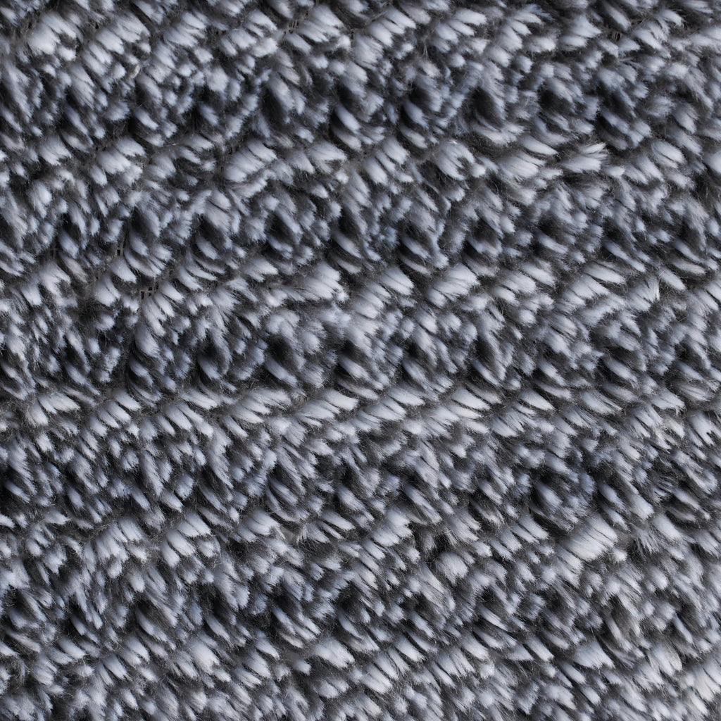 Decorative Knitted Plush Textured Heathered Soft Oversized Throw Blanket, Gray - Super Soft Reversible Sherpa Flannel Blanket Detail