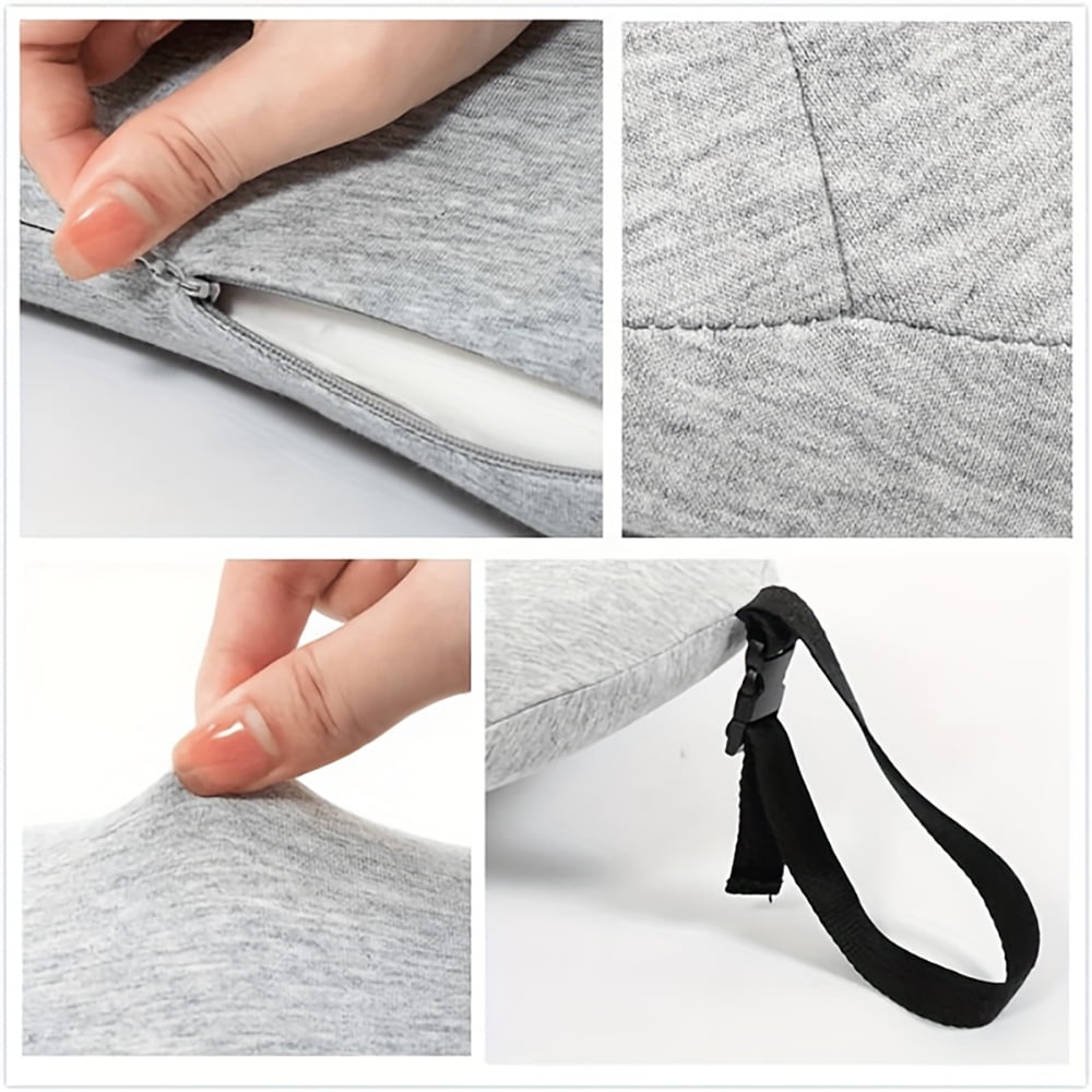 Hotel Collection Effective Support Adult Breathable Lumbar Bed Pillow, Soft, 1 Pack - Ergonomic Memory Foam Pillow for Neck Pain Support Detail