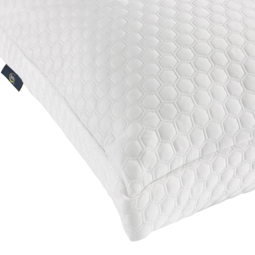 Ergonomic Memory Foam Sleep Chill Standard/Queen Bed Pillow, Hypoallergenic Fill - Hotel Quality Plush Sleeping Pillows Detail