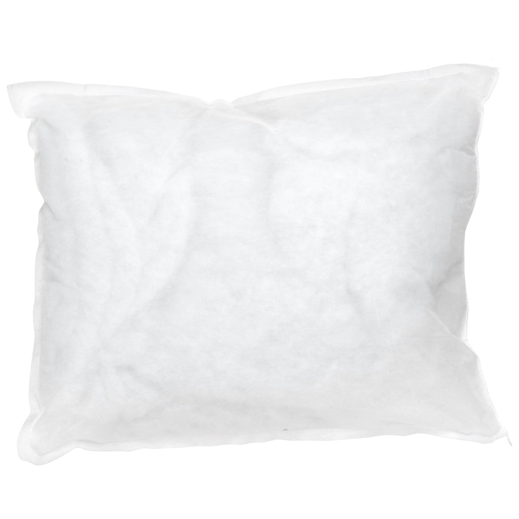 Orthopedic Support Bed Pillow, 12 x 17 Inch, White, Disposable, 2 Count - Orthopedic Shredded Foam Bed Pillow Set Detail