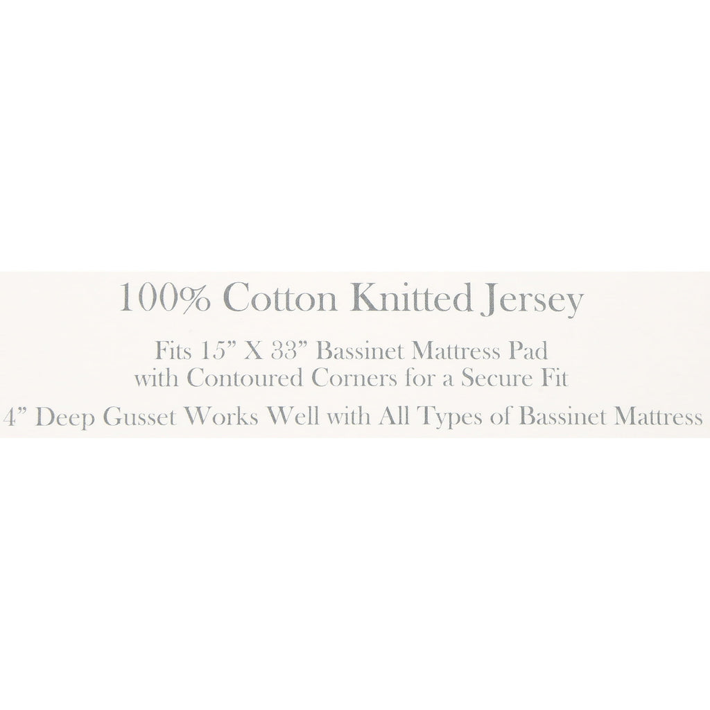 Breathable Luxury TL Care 100% Natural Breathable Cotton Jersey Knit Fitted Bassinet Sheet, White, 15" x 33", Soft Breathable, for Boys... - Premium Ultra-Soft Pillowcase Pair for Sleeping Detail