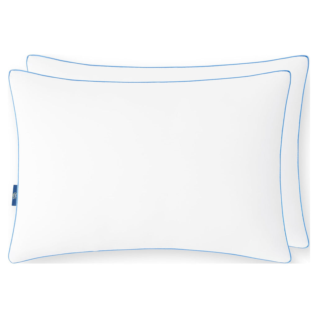 Decorative Plump Extra Firm Pillow, Standard/Queen, 2 Pack, Hypoallergenic - Decorative Throw Pillow Cushion for Sofa & Bed Detail