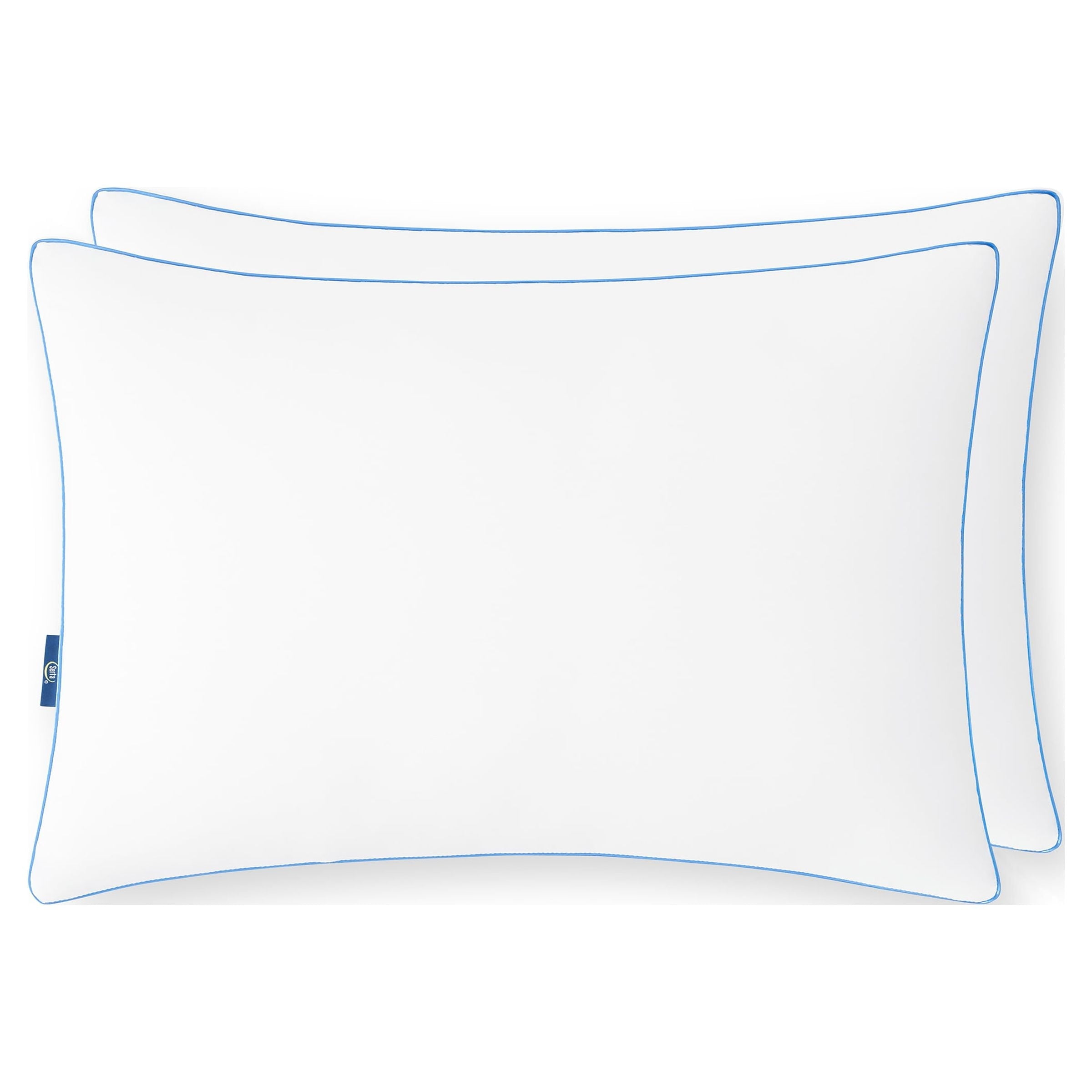 Decorative Plump Extra Firm Pillow, Standard/Queen, 2 Pack, Hypoallergenic - Decorative Throw Pillow Cushion for Sofa & Bed Detail