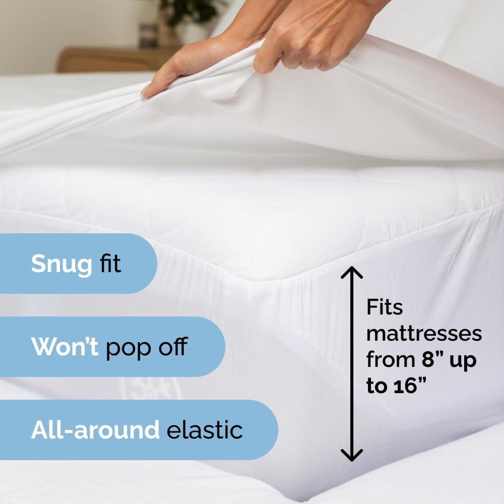 Ultra-Soft 4-Piece Ultra Soft & Comfy Hotel Luxury Sheet Set - Full Size Cooling Bed Sheet Fits 8"-16" Mattresses, White - Cooling Hotel Quality Bedding Sheets and Pillowcases Detail