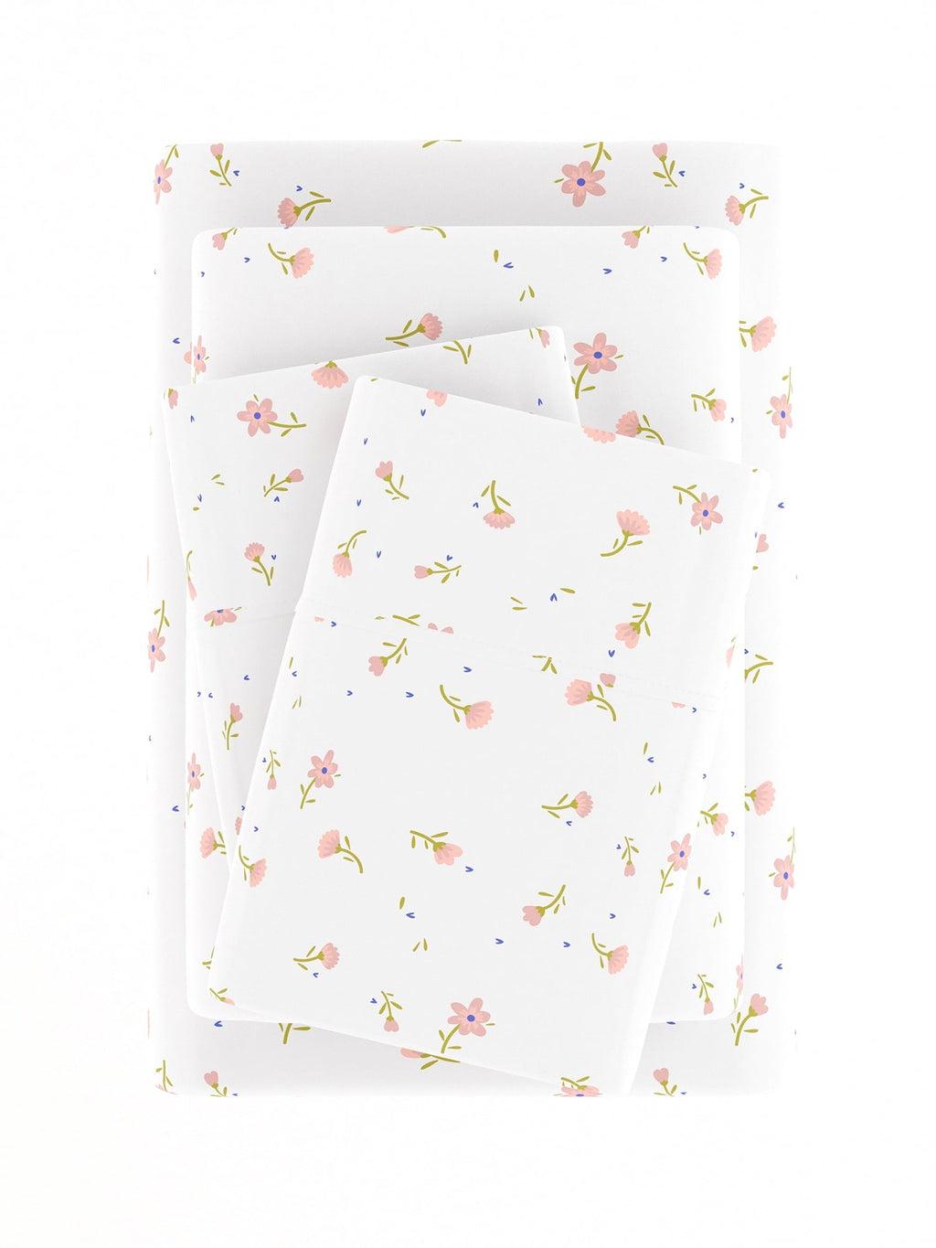 Ultra-Soft Ultra Soft & Breathable Wrinkle Free Bed Sheets Set - Floral Pink Farmhouse Patterned for Twin Size Bedding - Premium Ultra-Soft Pillowcase Pair for Sleeping Detail