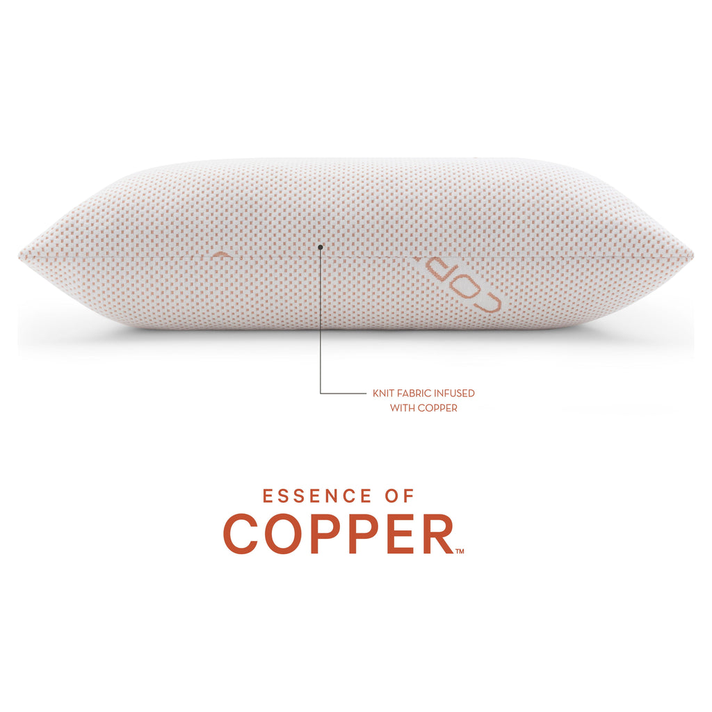 Decorative Plump Luxury Knit Bed Pillow 2 Pack, Standard/Queen, Polyester - Hotel Quality Plush Sleeping Pillows Detail