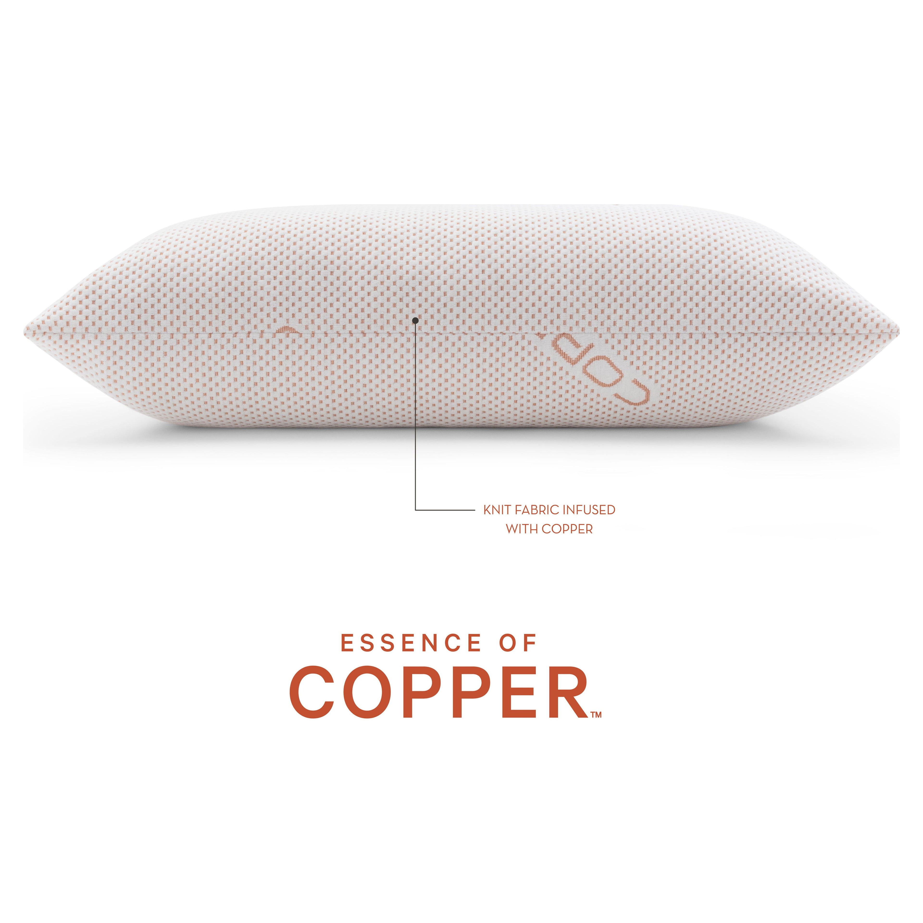 Decorative Plump Luxury Knit Bed Pillow 2 Pack, Standard/Queen, Polyester - Hotel Quality Plush Sleeping Pillows Detail