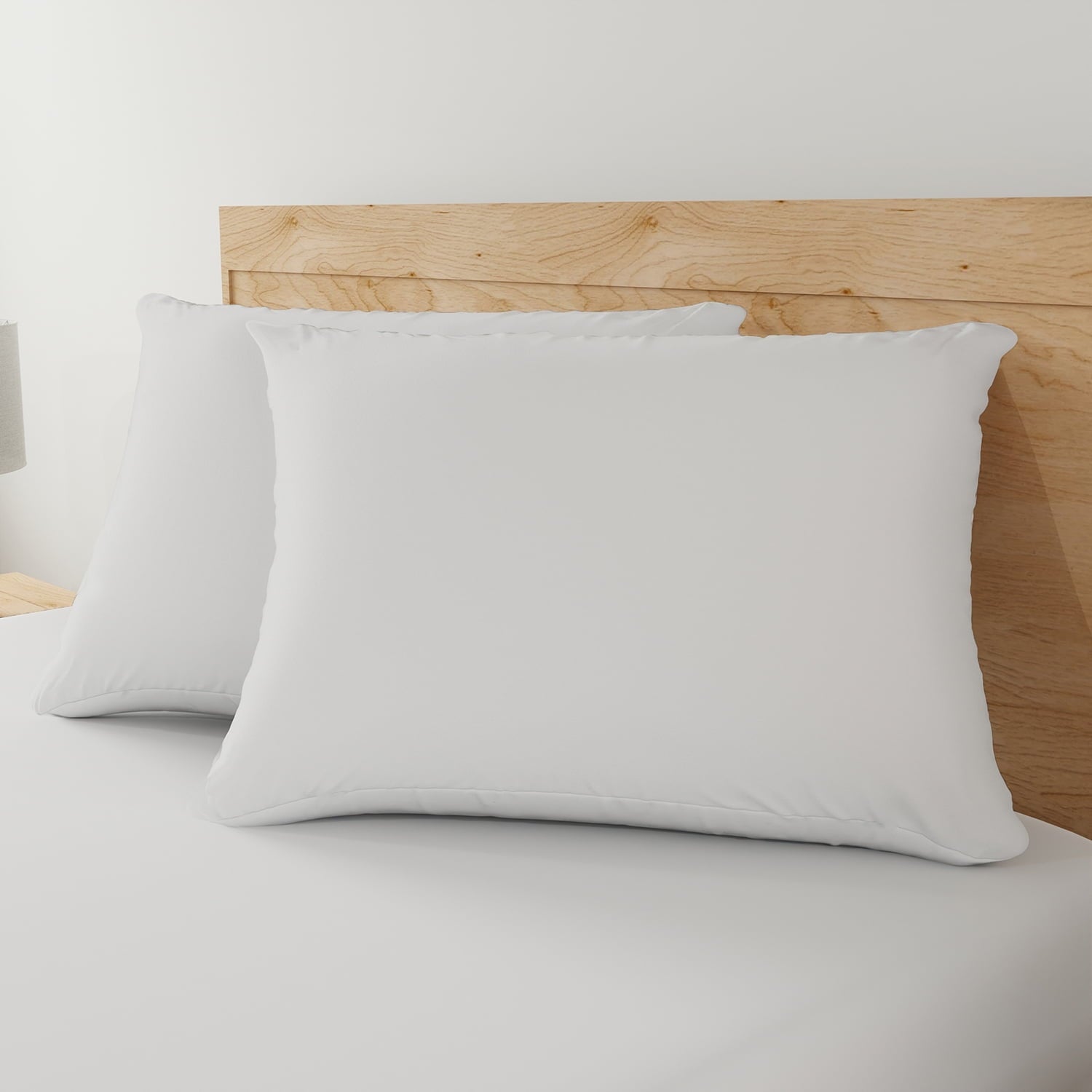 Hotel Collection Allergy Relief Bed Pillows, Standard/Queen - Firm Support, Back and Side Sleeper (2 Count) - Orthopedic Shredded Foam Bed Pillow Set Detail